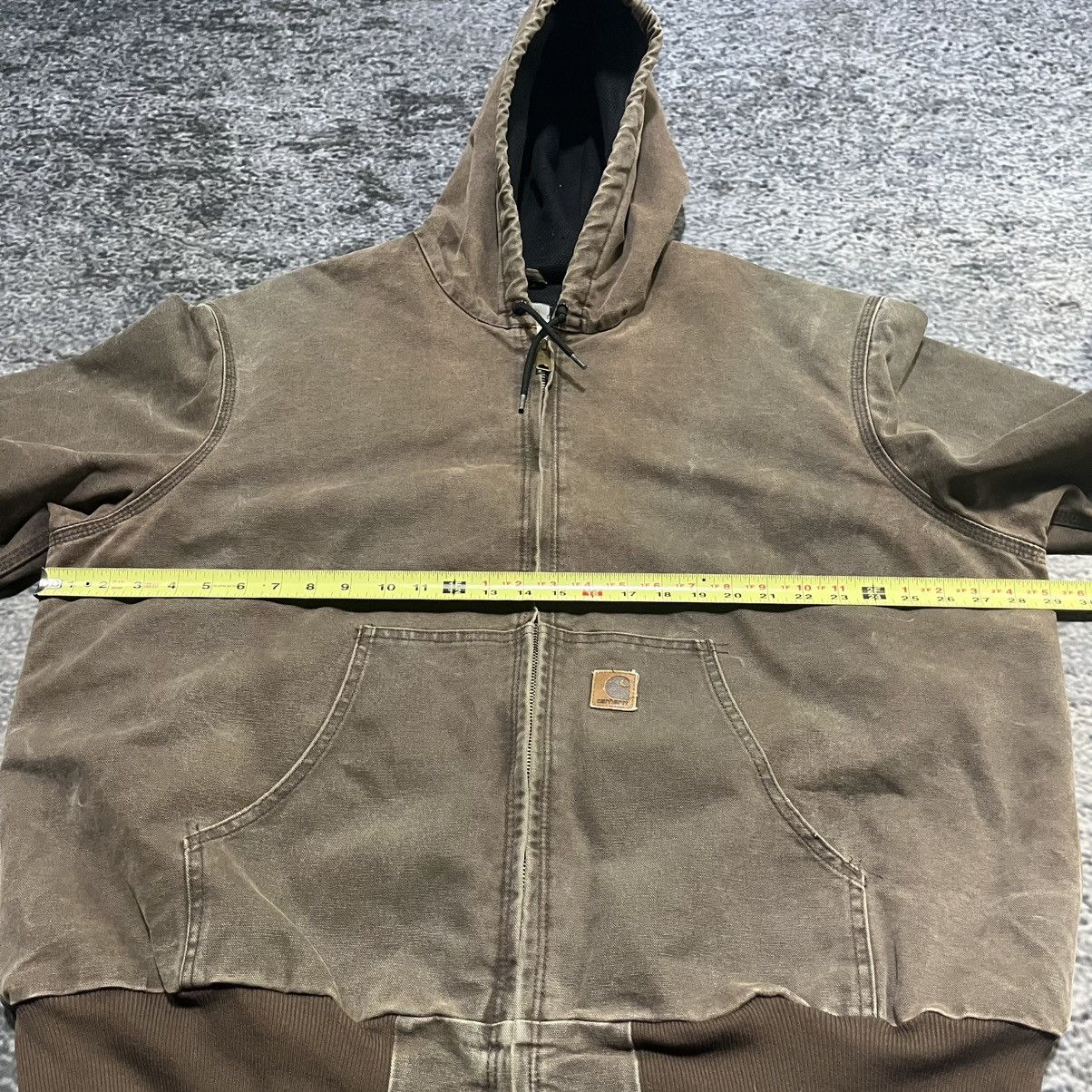 Carhartt VINTAGE CARHARTT BROWN FADED DISTRESSED HOODED JACKET XXL Size US XXL / EU 58 / 5 - 12 Thumbnail