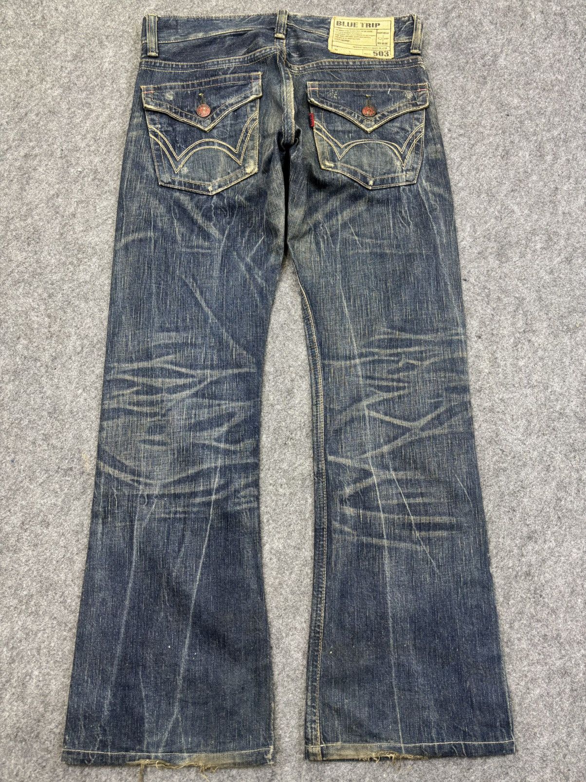 Edwin 💥Flare💥Vintage Edwin 503 Sick Fades Flare Denim F926 Size US 32 / EU 48 - 19 Thumbnail