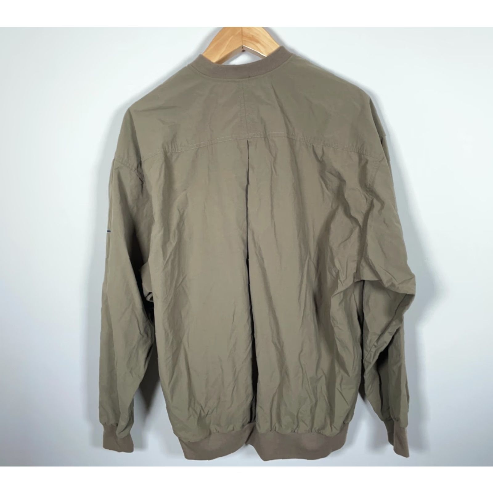 Nike VINTAGE Nike Golf Windbreaker Jacket Adult Large Green Unlined Nylon Banded Hem Sports Preppy Men Size US L / EU 52-54 / 3 - 2 Thumbnail
