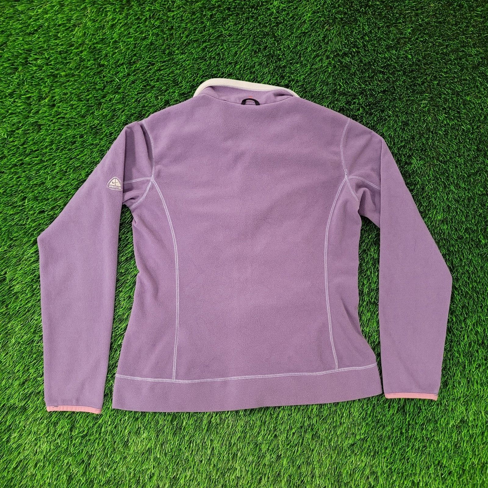 Nike Vintage 90s NIKE ACG Fleece Jacket Womens S/M 19x23 Purple Size M / US 6-8 / IT 42-44 - 7 Thumbnail