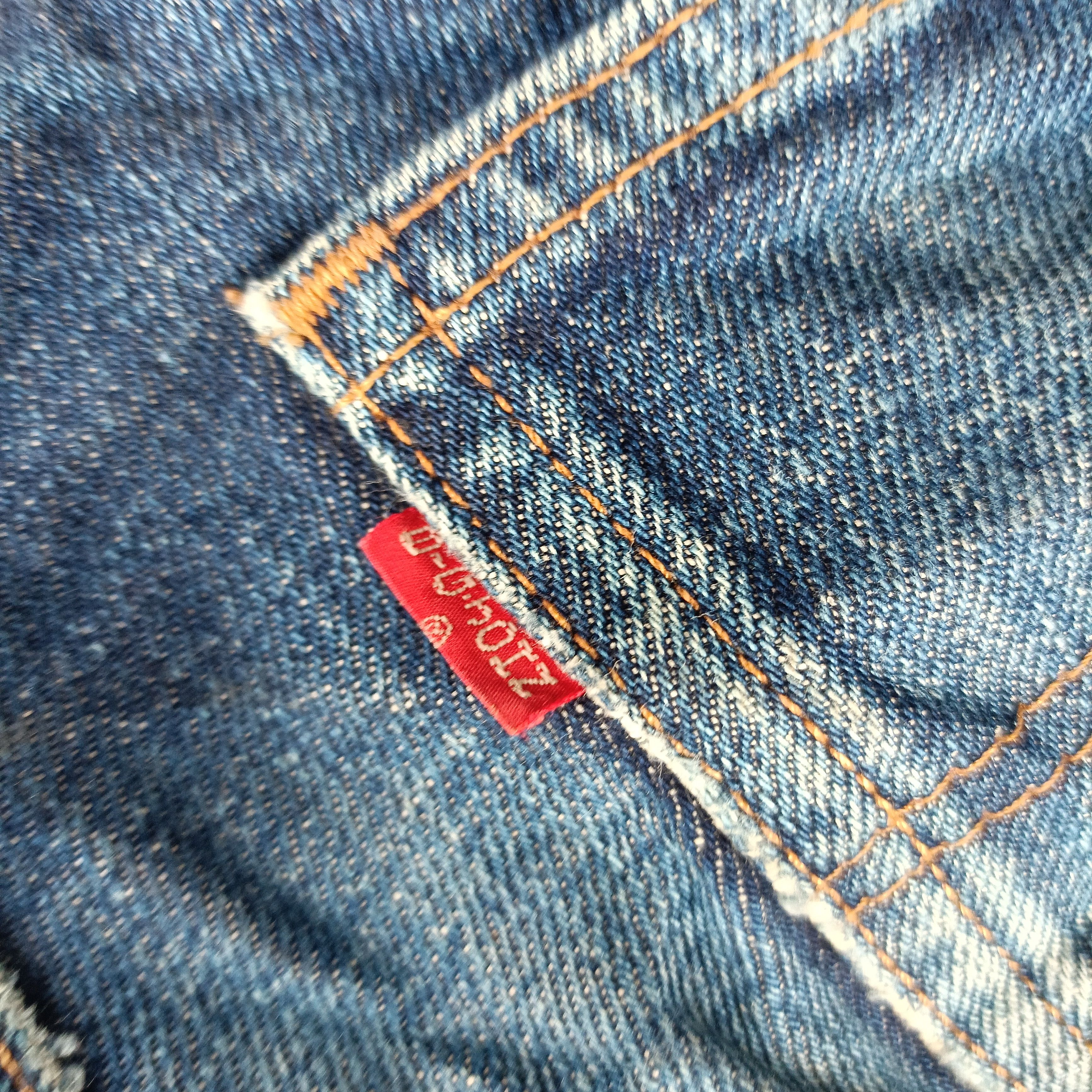 Japanese Brand Distressed boot Cut Vintage Big John Size 29" - 17 Thumbnail
