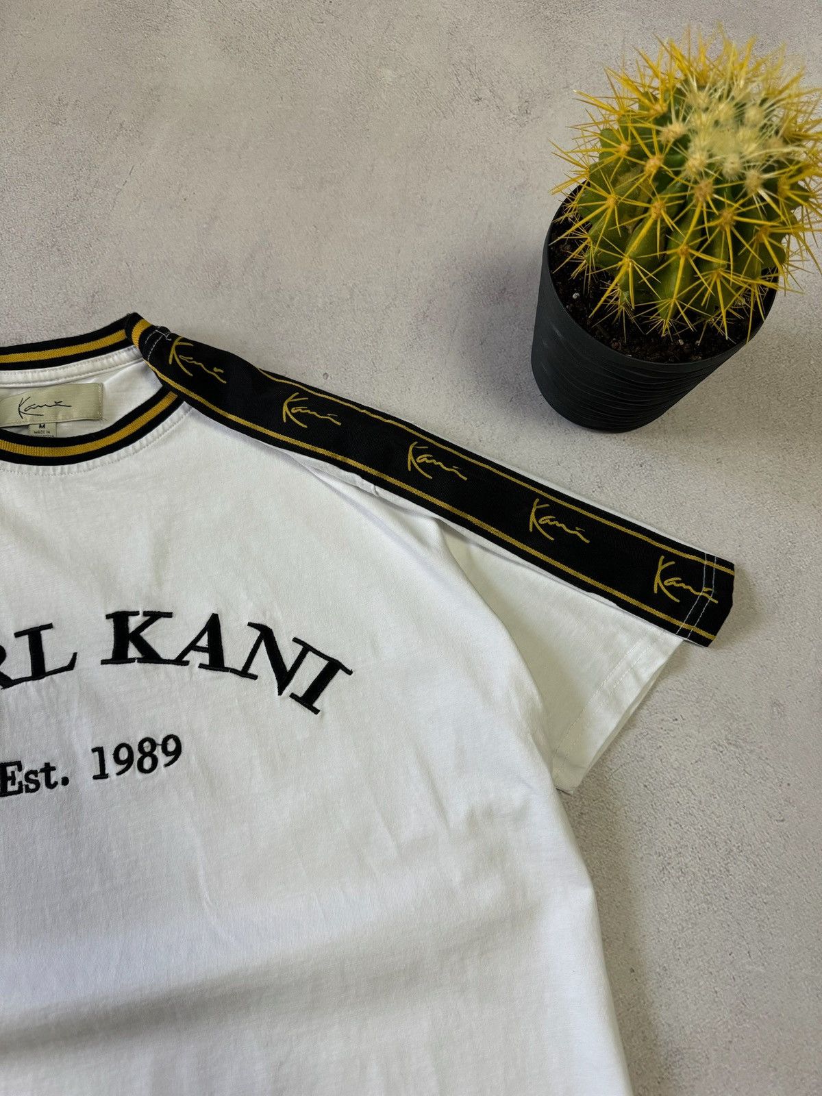 Karl Kani × Vintage Vintage Karl Kani T Shirt Tee Big Logo Baggy White Y2K Rap Size US M / EU 48-50 / 2 - 5 Thumbnail