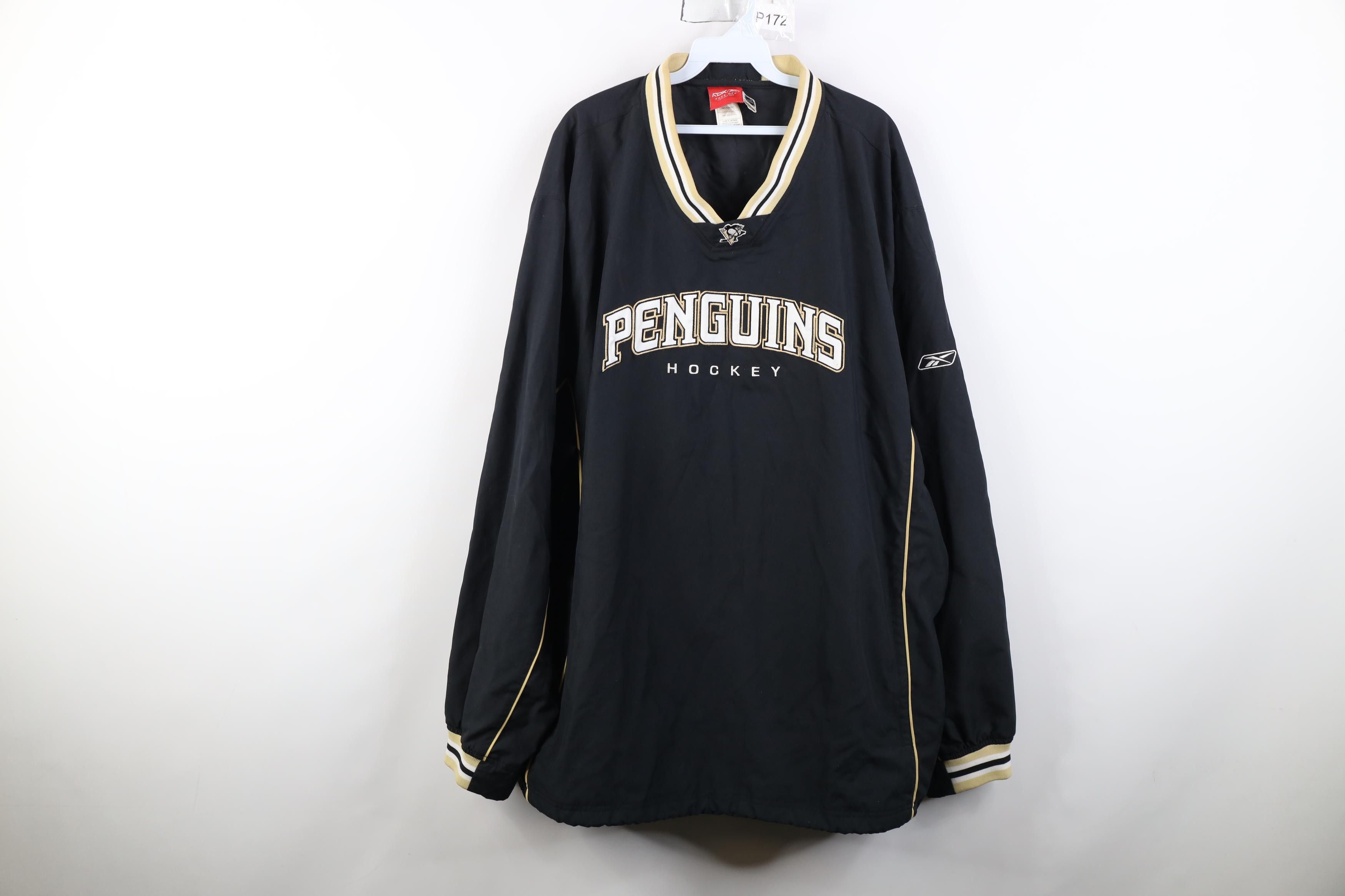 Reebok Vintage Reebok Penguins Hockey Pullover Windbreaker Jacket Size US XXL / EU 58 / 5 - 1 Thumbnail