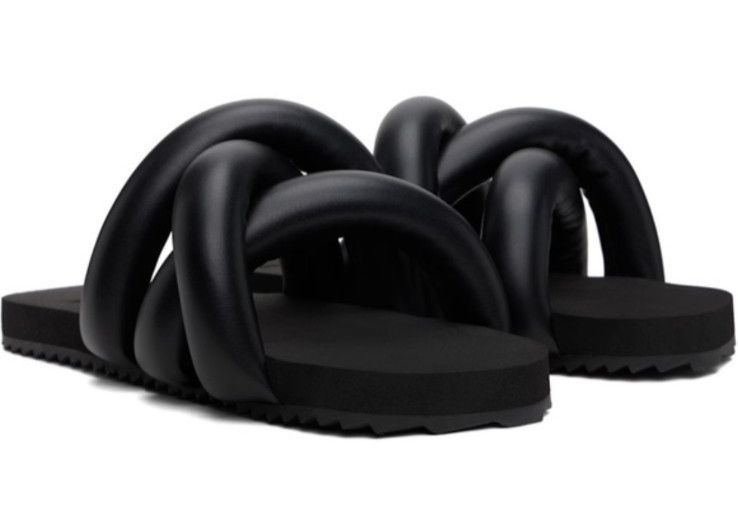 YUME YUME YUME YUME Tyre slide Sandals Black Size 8 US Approx. 10 in Size US 8 / IT 38 - 4 Thumbnail