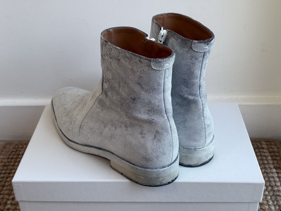 Maison Margiela RARE GRAIL Maison Margiela White Painted Boots Size US 7 / EU 40 - 6 Thumbnail