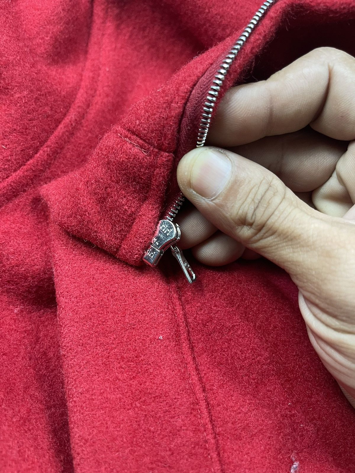 A.P.C. Vintage APC Detachable Hoodie Red Wool Jacket Size US XS / EU 42 / 0 - 9 Thumbnail