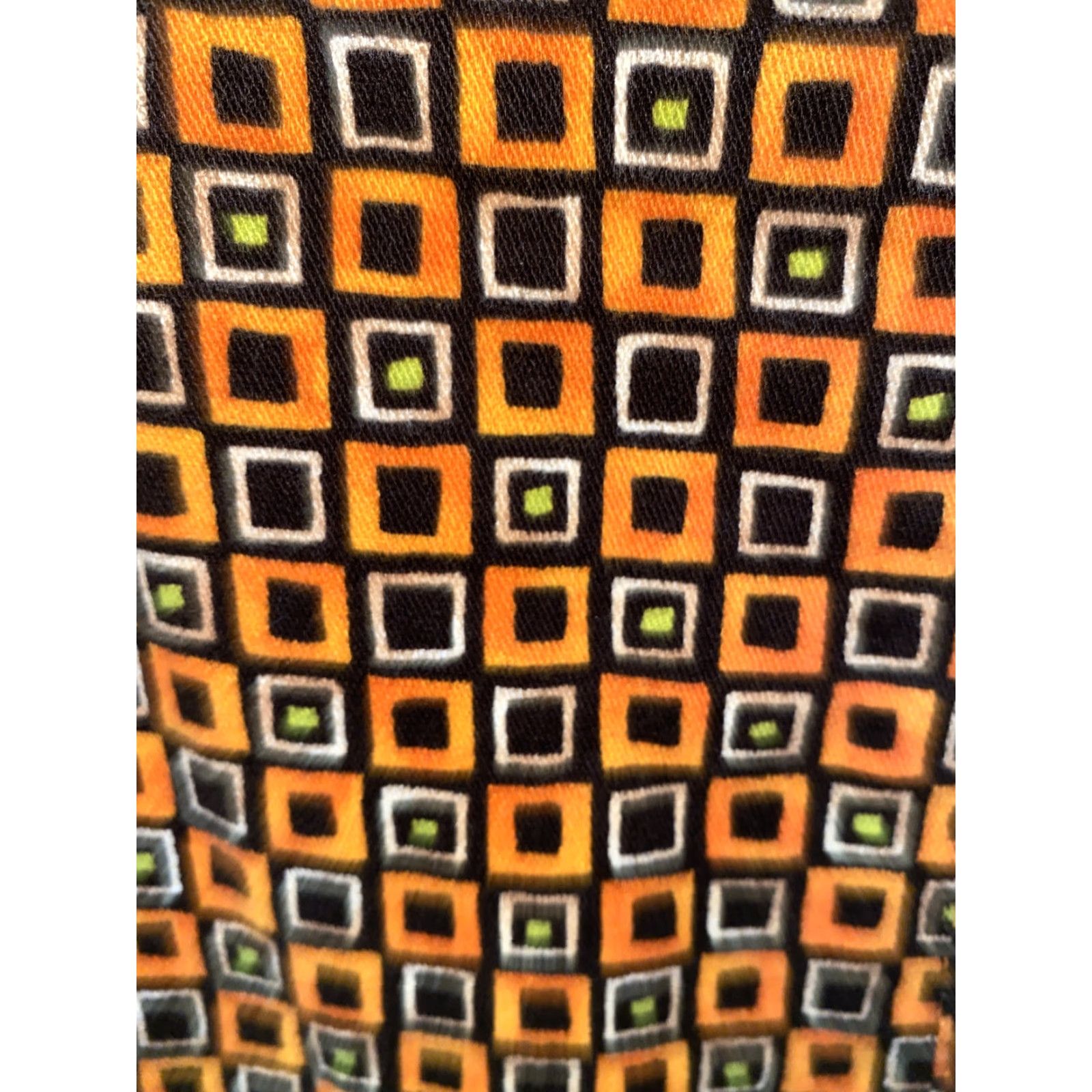 Vintage Mica Womens Dress Size 10 Sleeveless Geometric Print Brown Casual Cotton Spandex Fall Spring Size L / US 10 / IT 46 - 3 Thumbnail