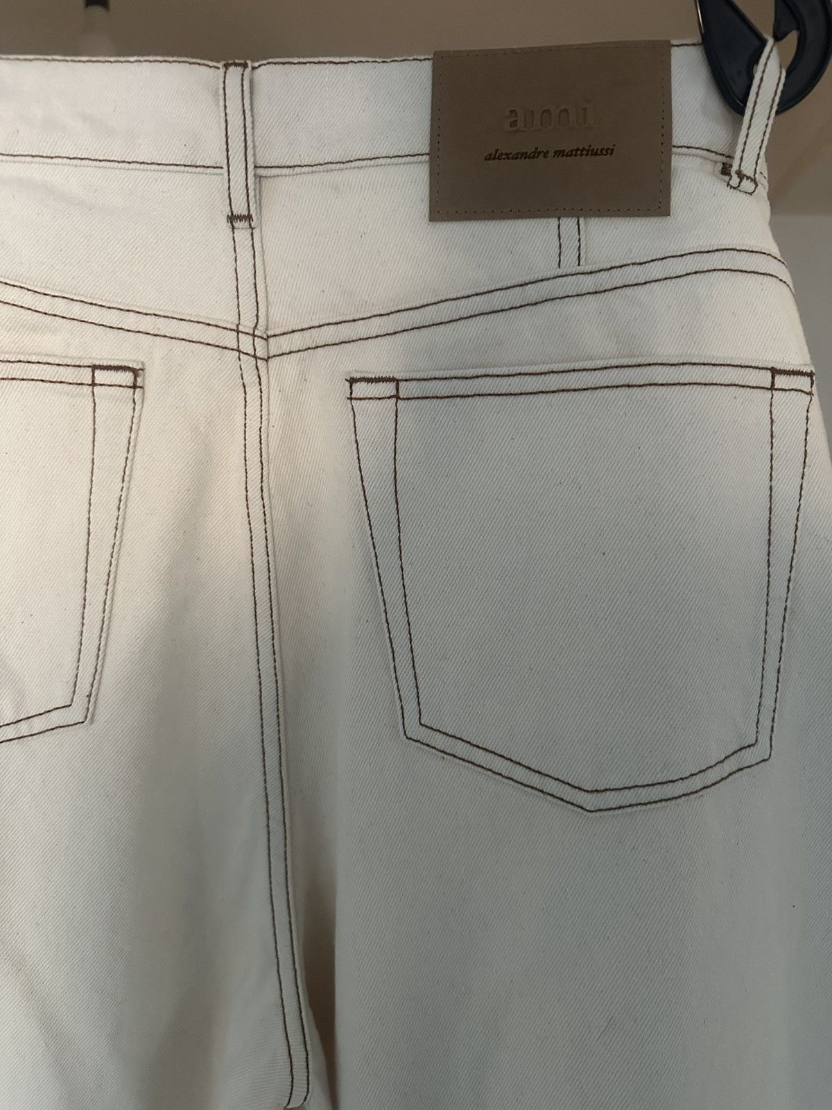 AMI Ami Paris raw canvas wide leg pants Size US 33 - 4 Thumbnail