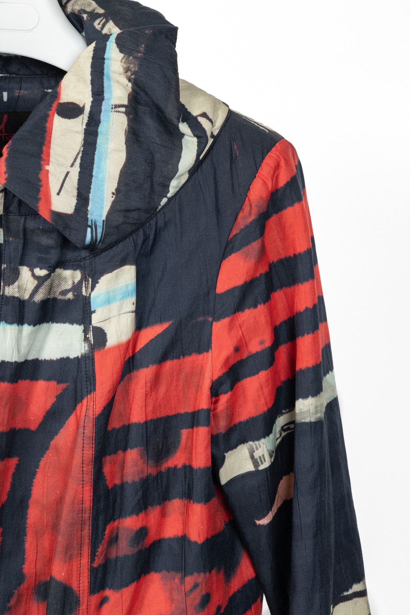 Other Aventures des Toiles Black Cotton Abstract-Print Zip Coat Size M / US 6-8 / IT 42-44 - 5 Thumbnail