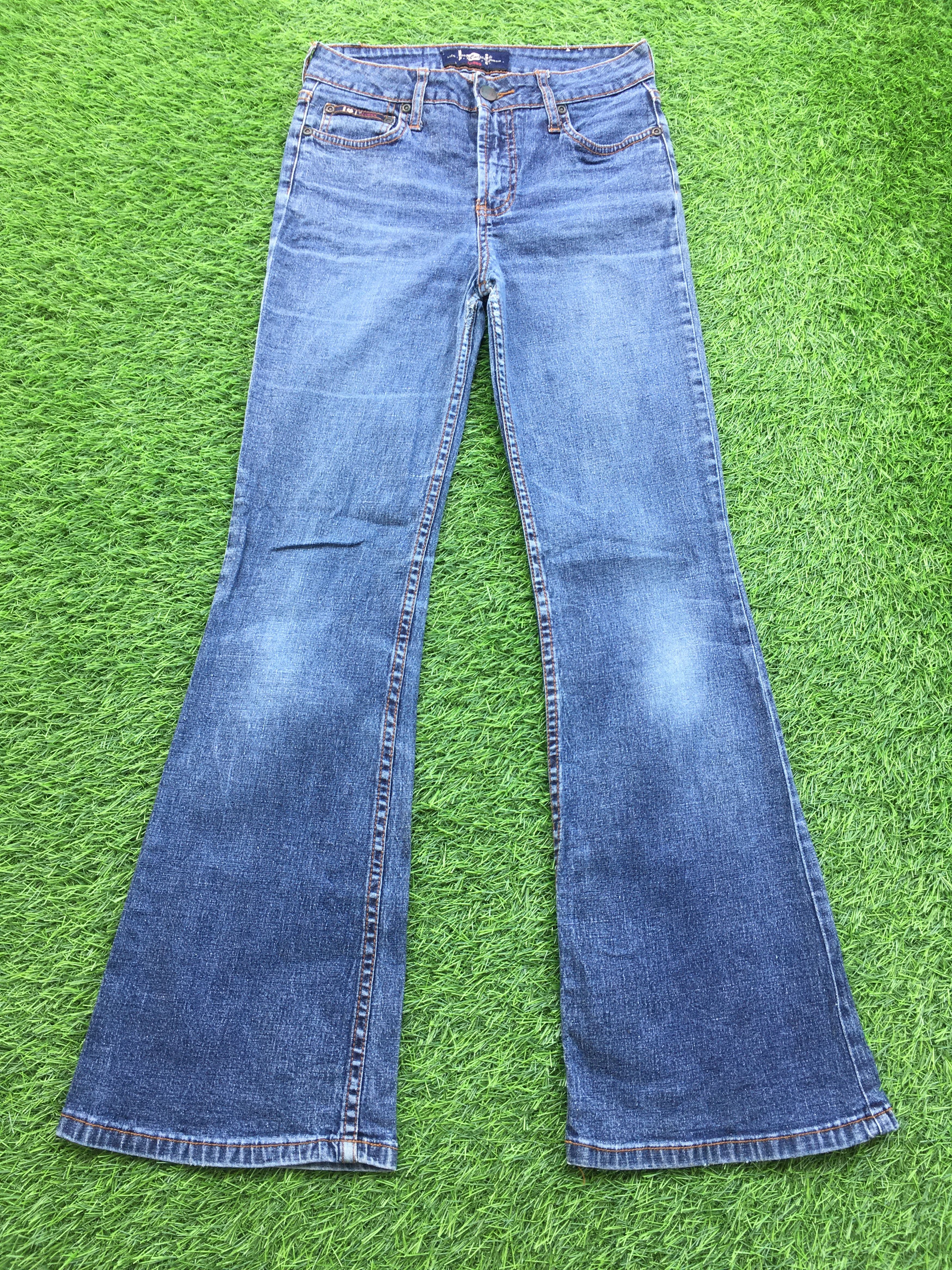 Designer × Japanese Brand × Jean Y2K Low Rise Flare Jeans D-936 Size 24" / US 00 / IT 34 - 1 Thumbnail