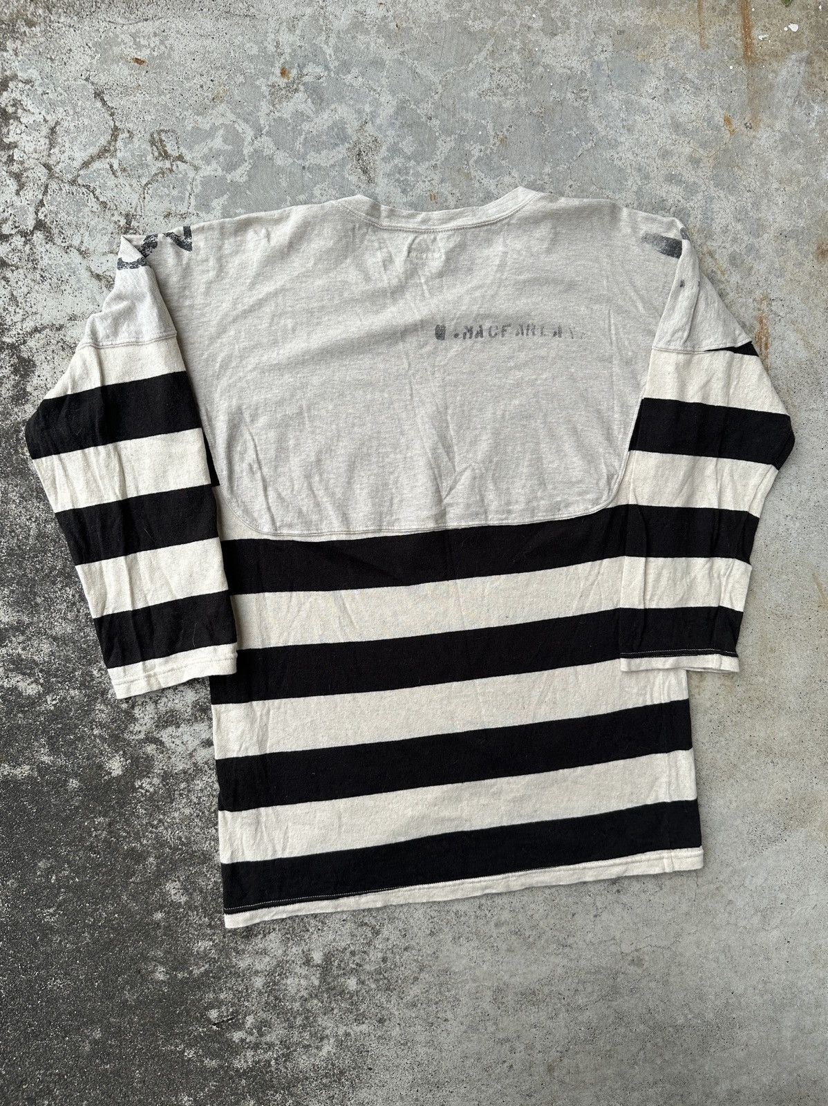 Kapital Kapital Football Prisoner Striped Rugby number stenciled tee Size US L / EU 52-54 / 3 - 2 Thumbnail