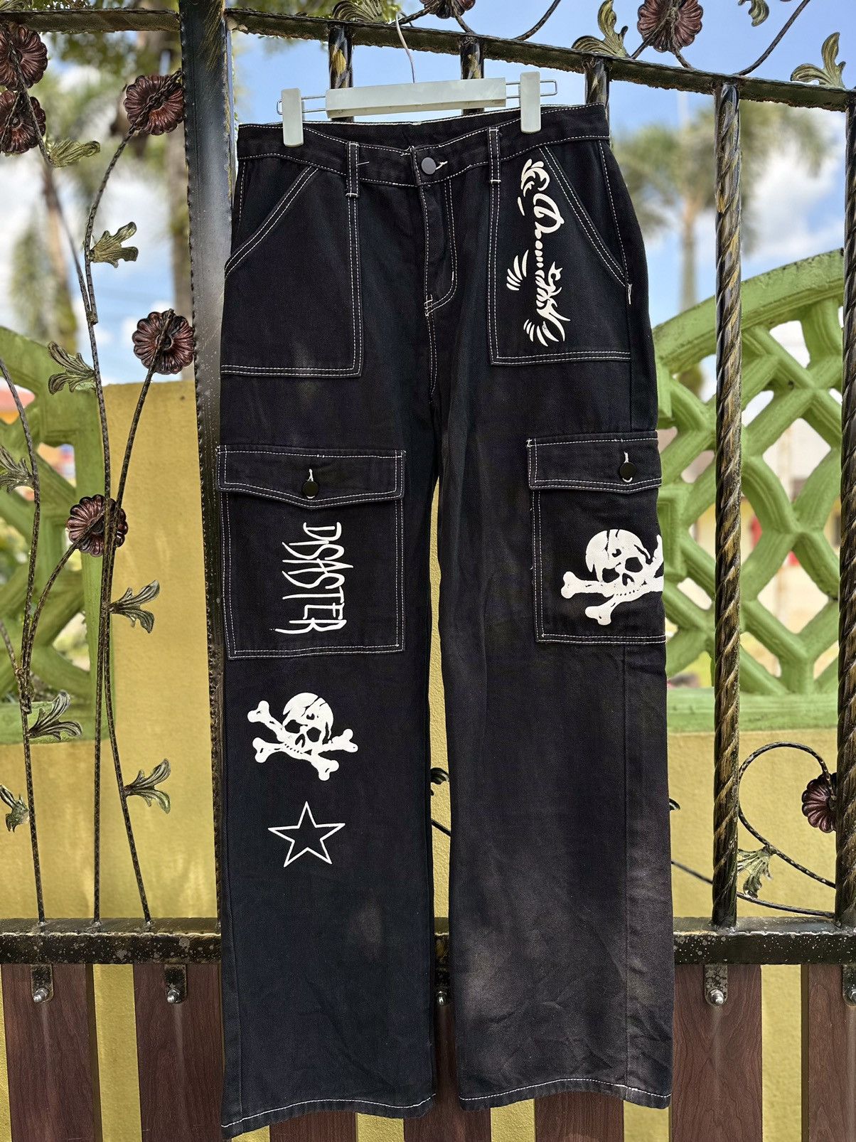 Kapital 💥Disaster Romwe Skull💥 Y2k Style Romwe 💥 Size US 30 / EU 46 - 5 Thumbnail