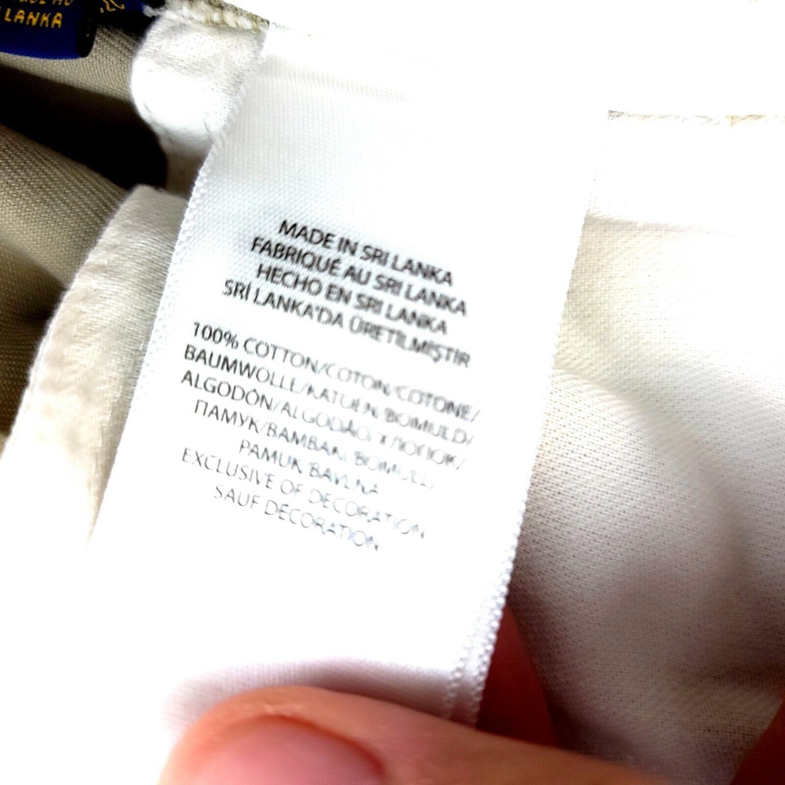 Polo Ralph Lauren Polo Ralph Lauren Classic Fit Tan Cotton Twill Chino Pants 4 Size US 40 / EU 56 - 7 Thumbnail