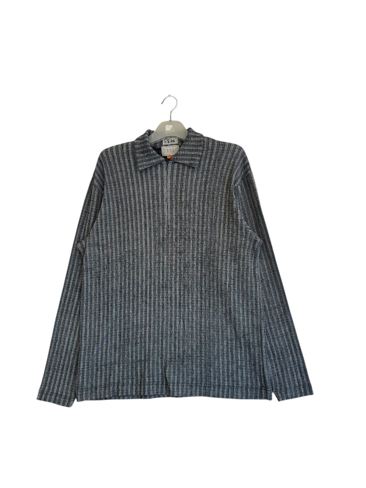 Japanese Brand Vintage Pashu Half Zipper Sweater Size US L / EU 52-54 / 3 - 1 Thumbnail