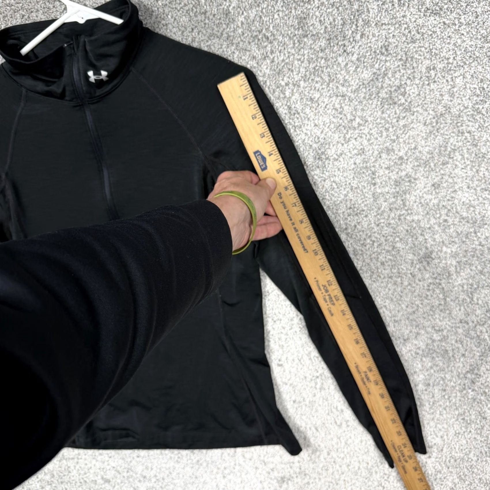Under Armour Under Armour ColdGear Pullover Womens M Black 1/4 Zip Mock Neck Top Running Size M / US 6-8 / IT 42-44 - 3 Thumbnail