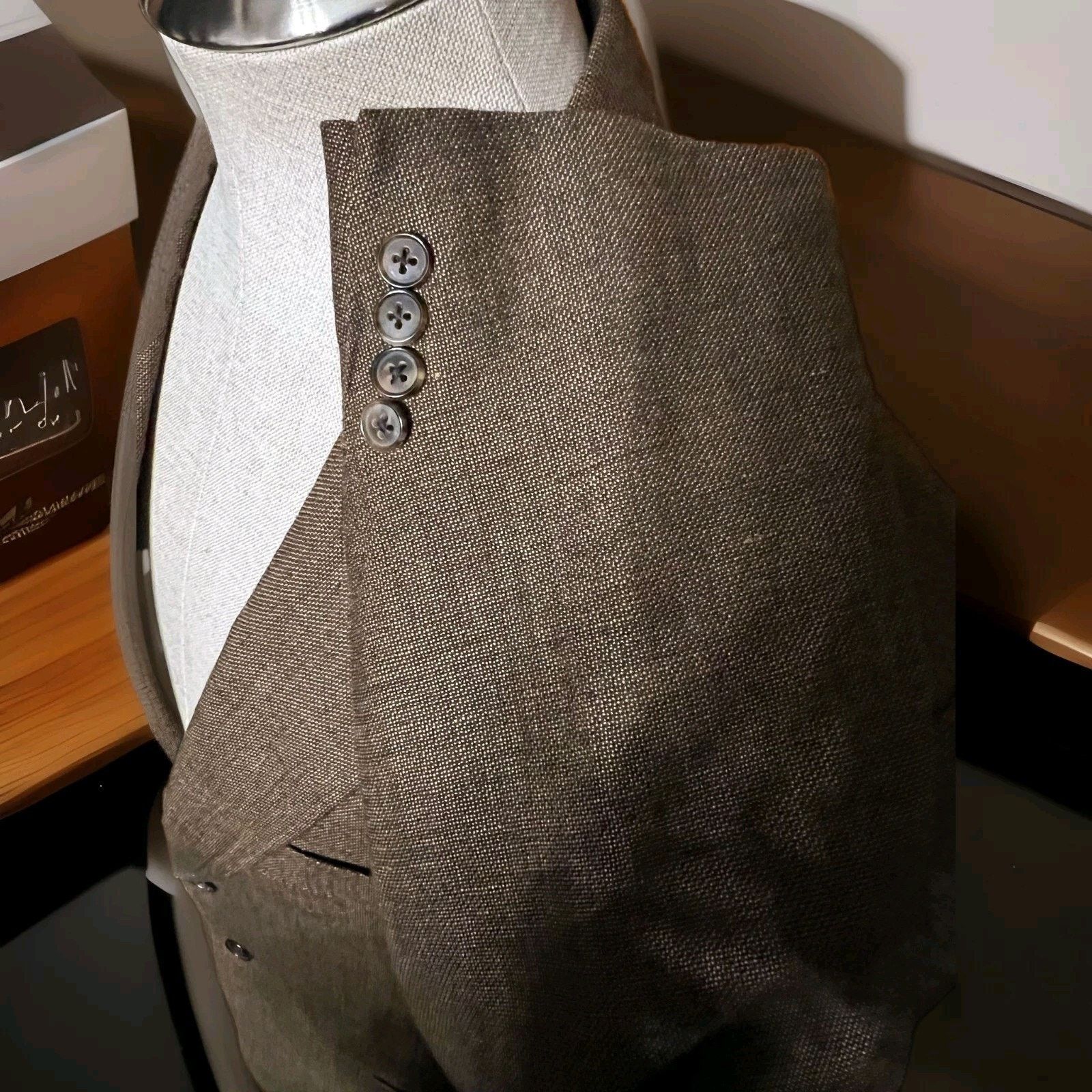 Belvest Belvest Wool/Silk/Linen/Cotton Blend Sport Coat Size 42R US Size 42R - 2 Thumbnail