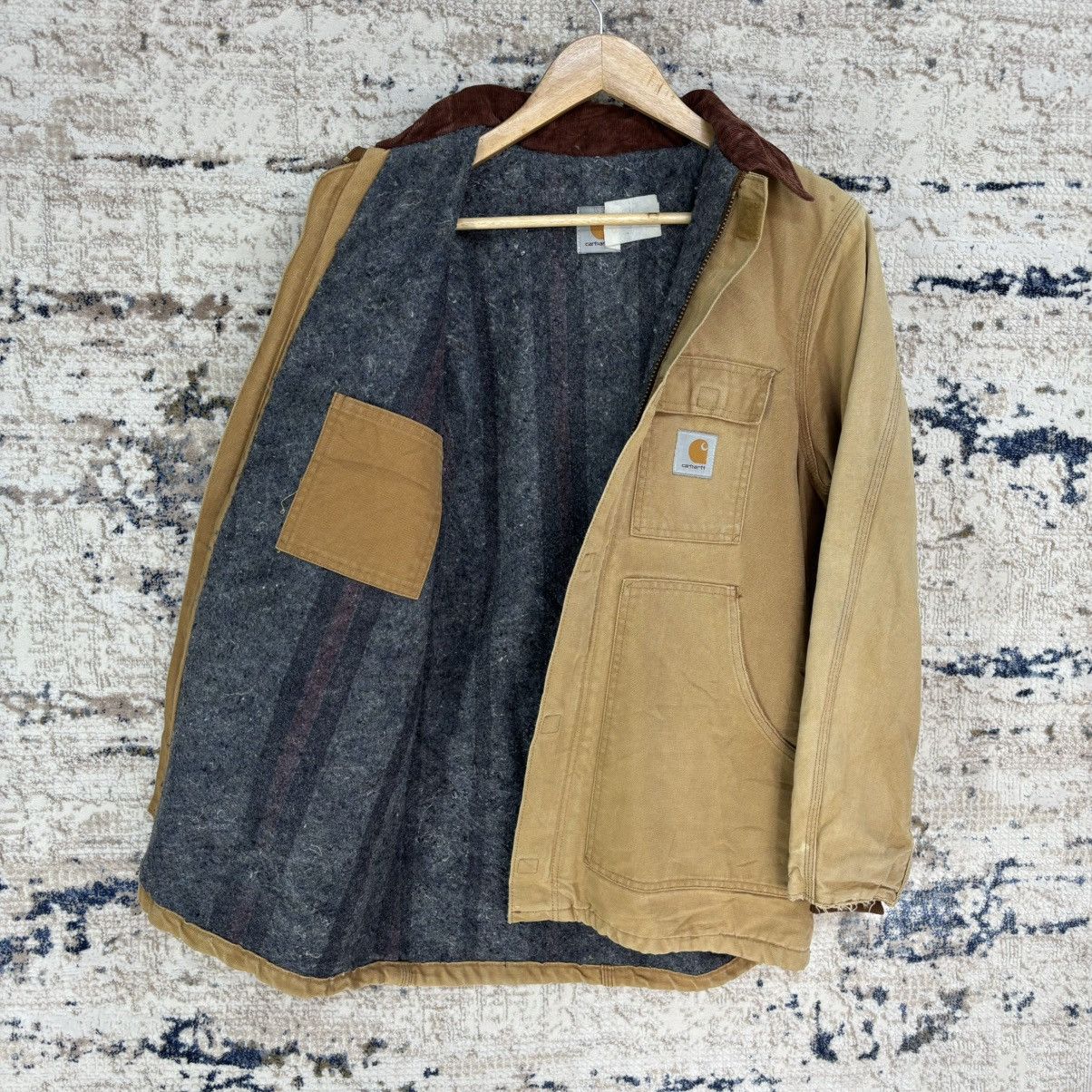 Carhartt × Vintage Vintage Carhartt Detroit Blanket Lined Jacket Size US M / EU 48-50 / 2 - 10 Thumbnail