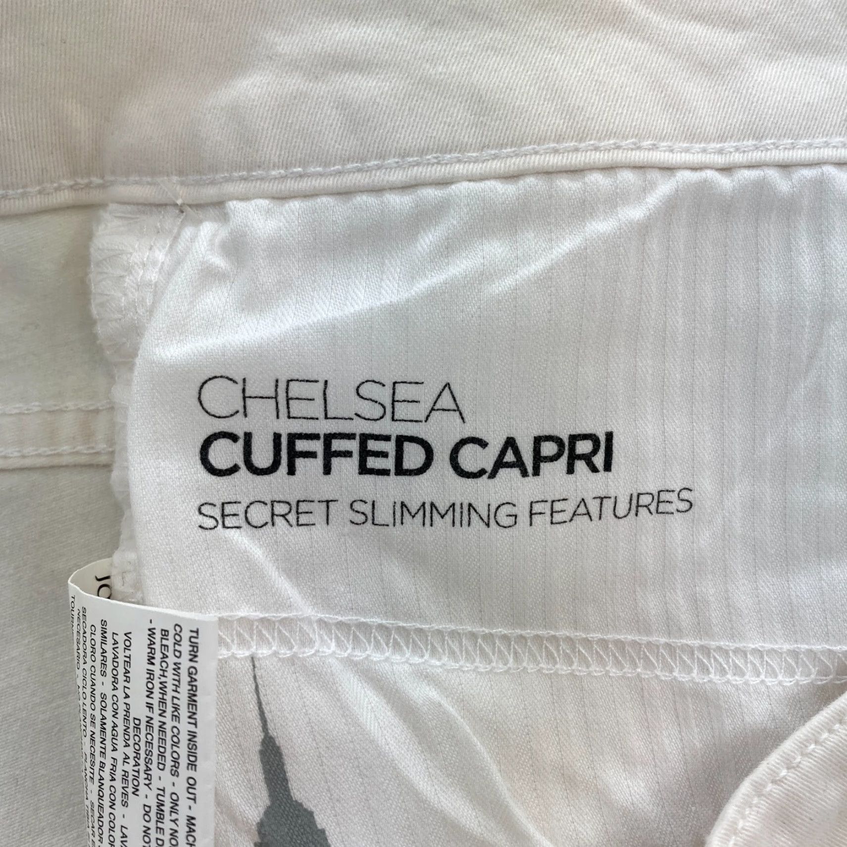 Jones New York Jones New York Jeans Capri Women's Plus 22W Chelsea White Stretch Denim Size 40" / US 18 - 6 Thumbnail