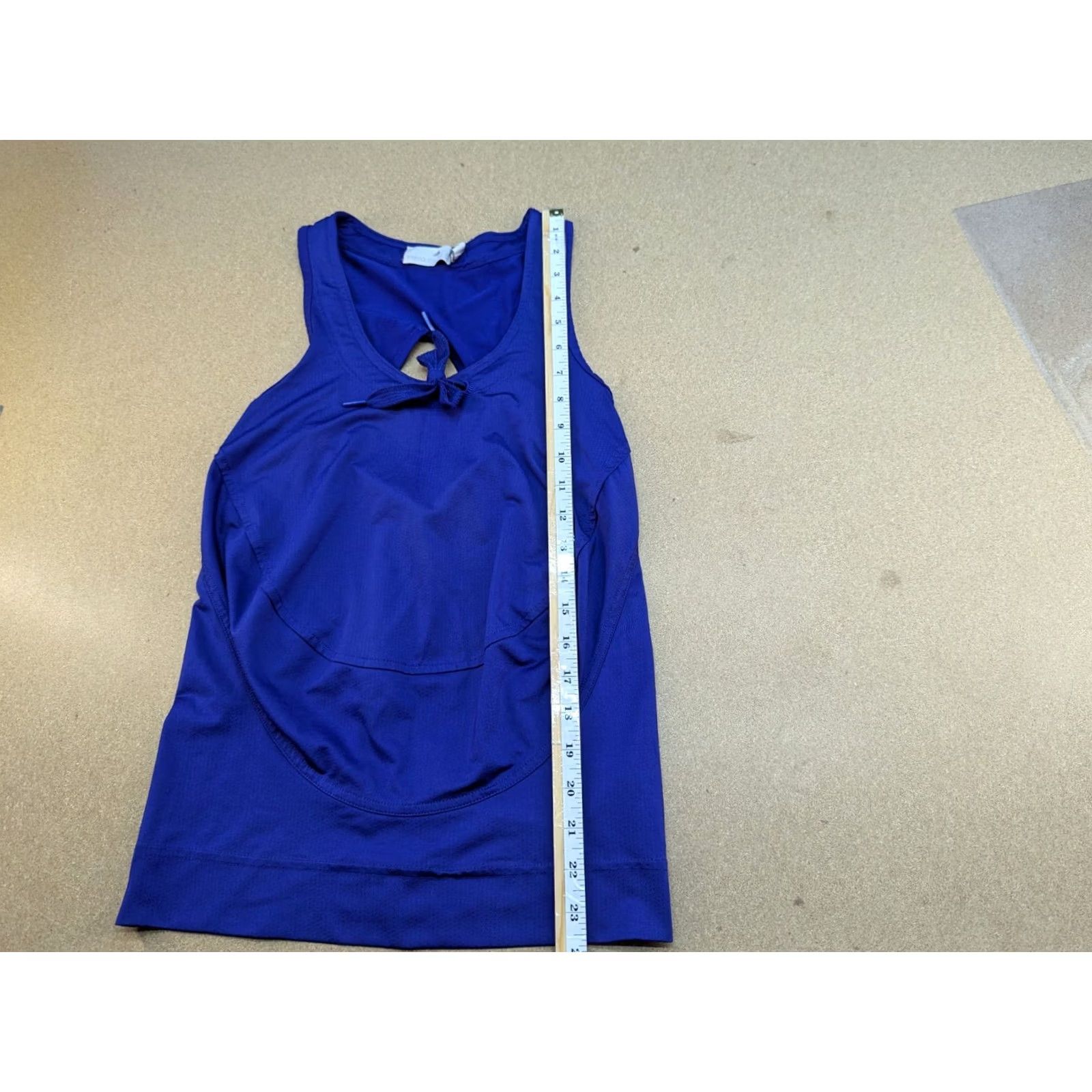 Adidas Adidas Stella McCartney 2011 Womens Tank Top XS Blue Sleveless Sport Ladies Tank XS Blue Size XS / US 0-2 / IT 36-38 - 4 Thumbnail