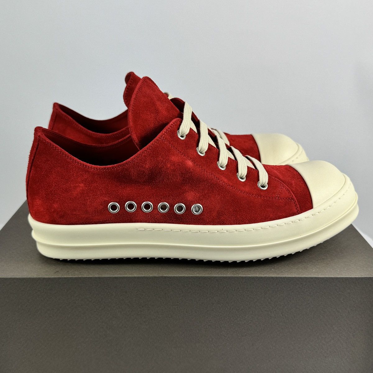 Rick Owens Extreme Low Suede Sneakers Size US 12 / EU 45 - 1 Thumbnail