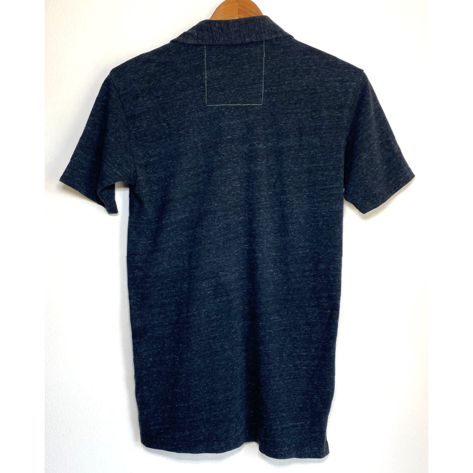 Aviator Nation Aviator Nation Polo Shirt Mens Short Sleeve Logo Charcoal S | Cotton Blend | Button Collar | Solid Size US S / EU 44-46 / 1 - 5 Thumbnail