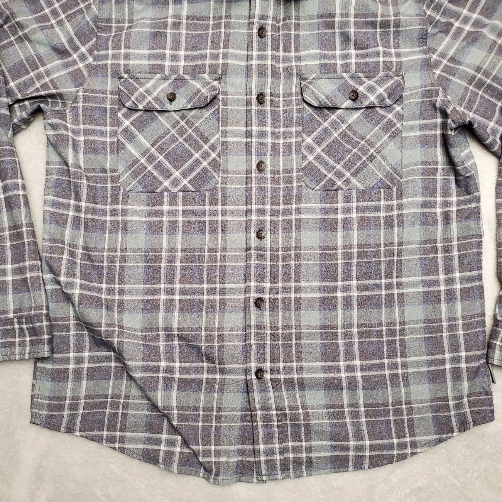 Royal Robbins VINTAGE Royal Robbins Shirt Mens XL Blue Gray Plaid Nylon Outdoors Size US XL / EU 56 / 4 - 3 Thumbnail