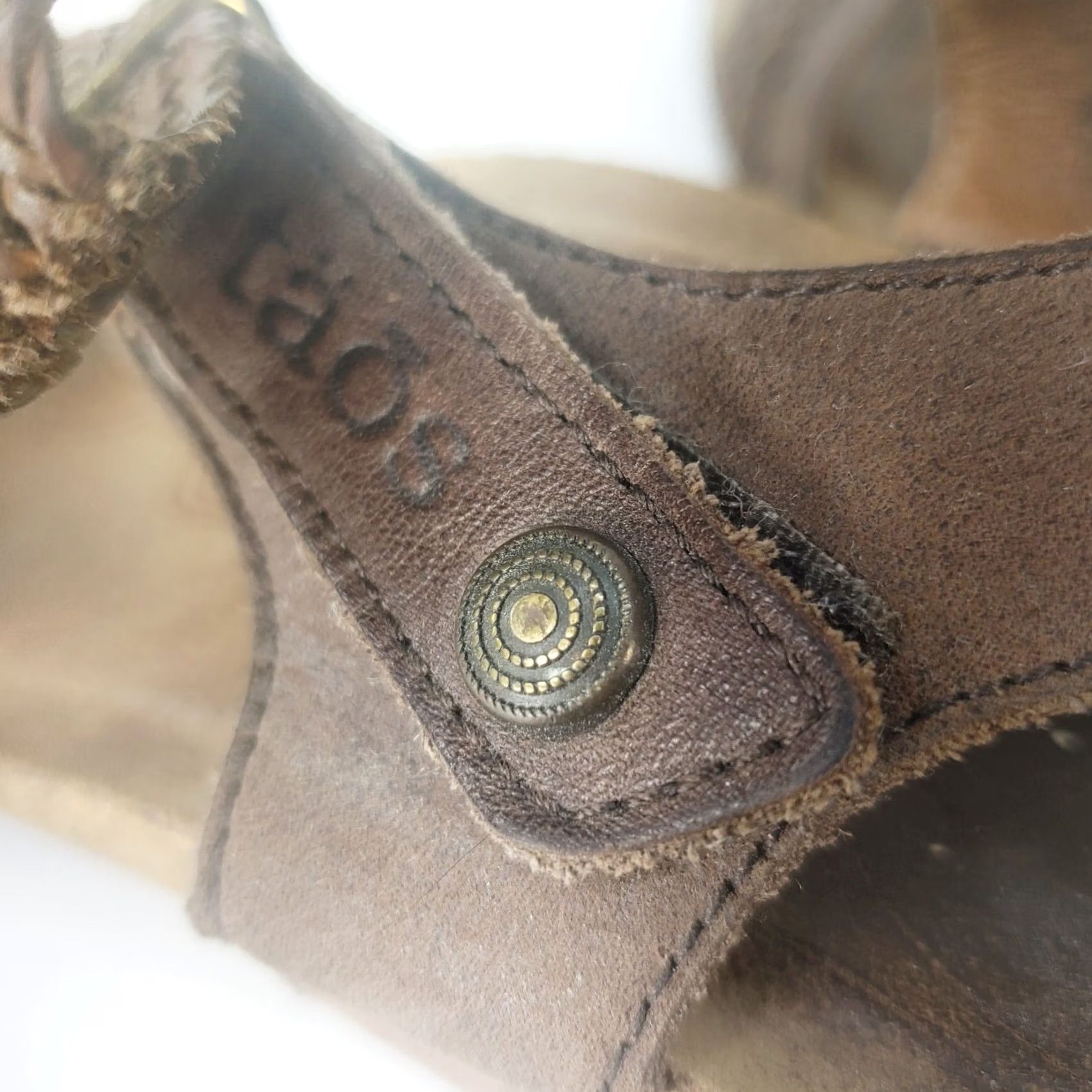 Taos Taos Trulie Womens Sandals Sz US 7.5 EU 38 Brown Leather Adjustable Size US 8 / IT 38 - 7 Thumbnail