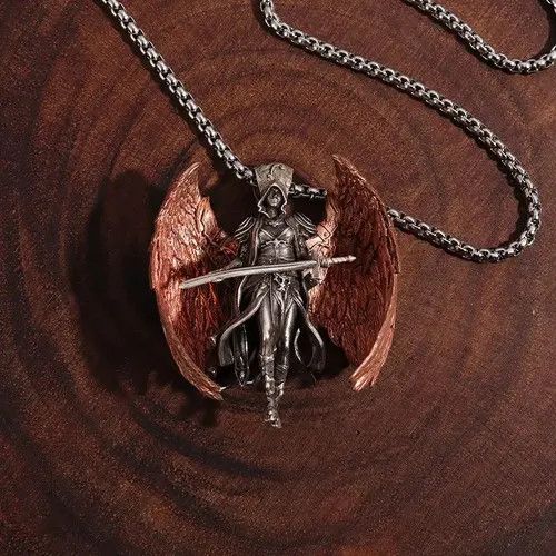 VIBE Red Wings Sword Angel Necklace Size ONE SIZE - 3 Thumbnail