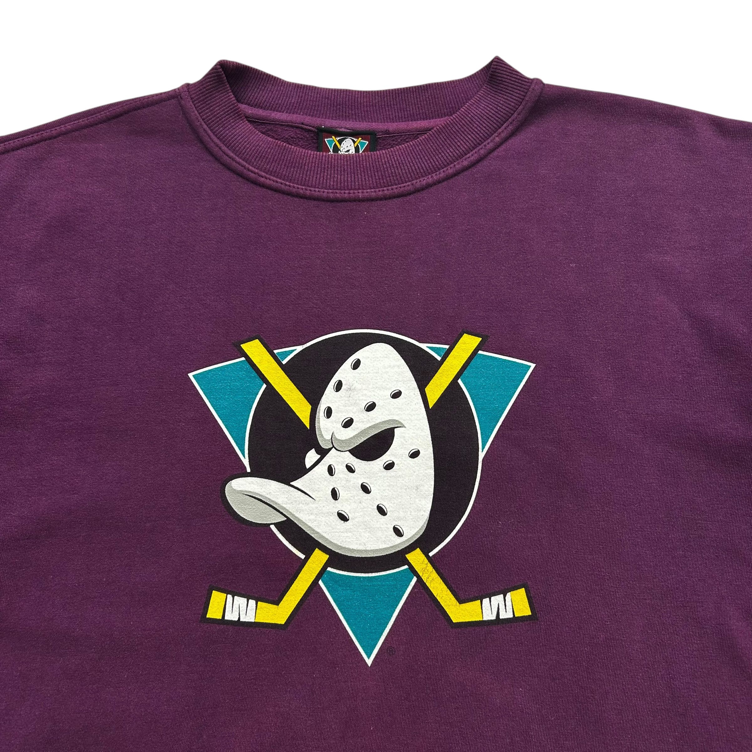 NHL VTG 90s ANAHEIM MIGHTY DUCKS LOGO OFFICIAL SWEATSHIRT L Size US L / EU 52-54 / 3 - 2 Thumbnail