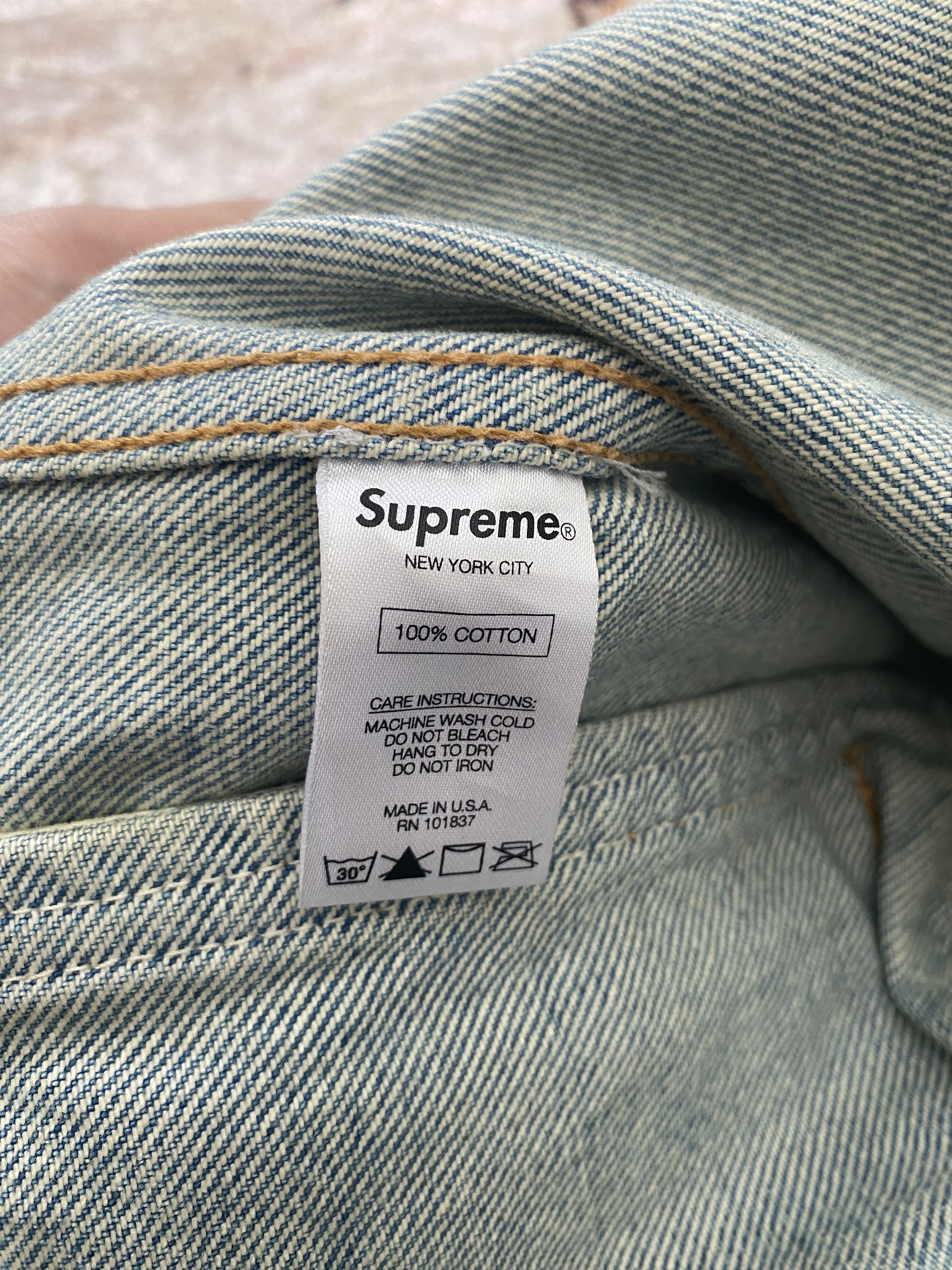 Black Sabbath × Supreme Supreme Black Sabbath Denim Trucker Jacket Size US S / EU 44-46 / 1 - 7 Thumbnail