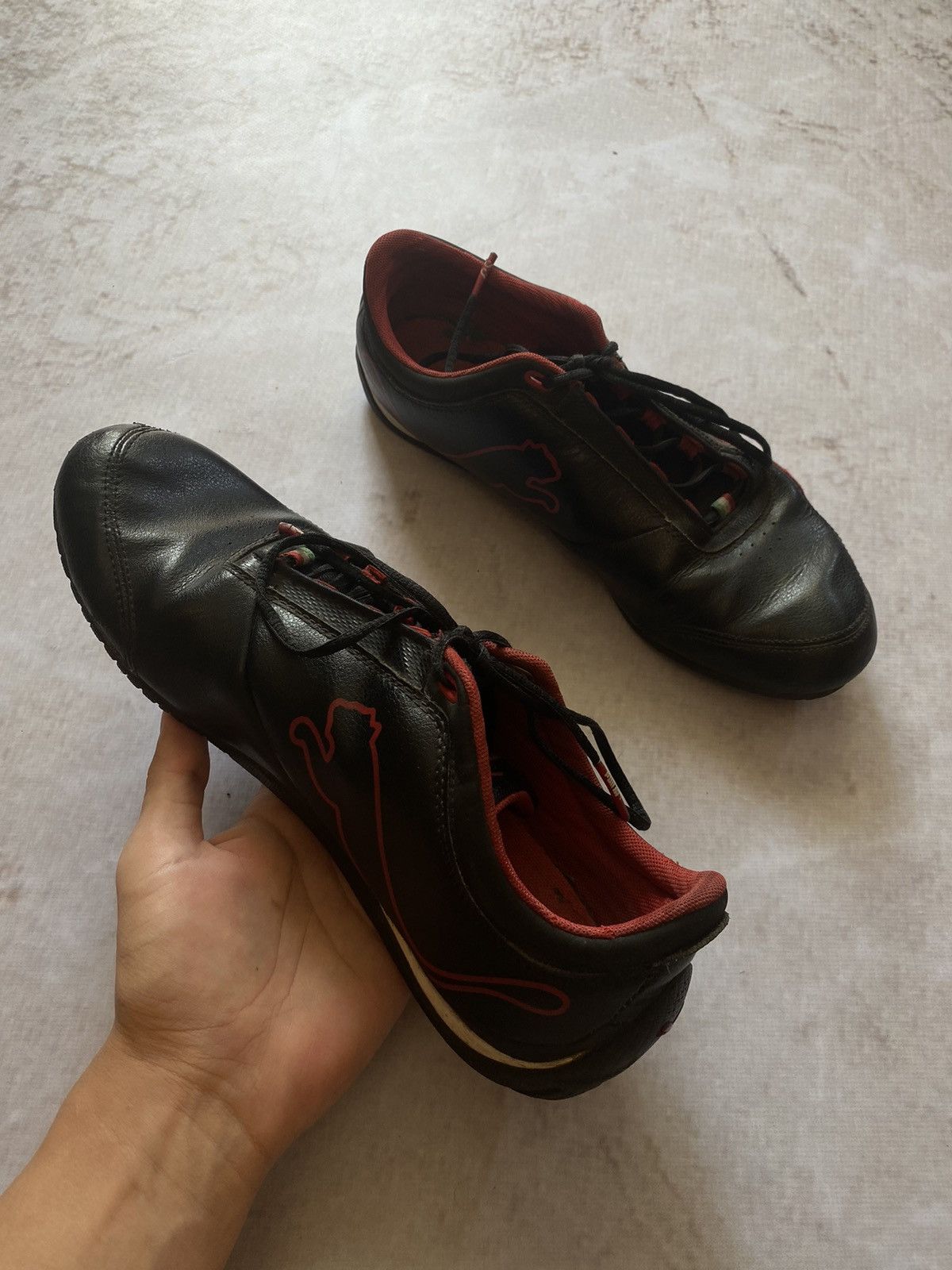 Japanese Brand × Puma Vintage Puma Mostro AvantGarde MoTo Leather Sneakers Y2k Size US 10 / EU 43 - 2 Thumbnail