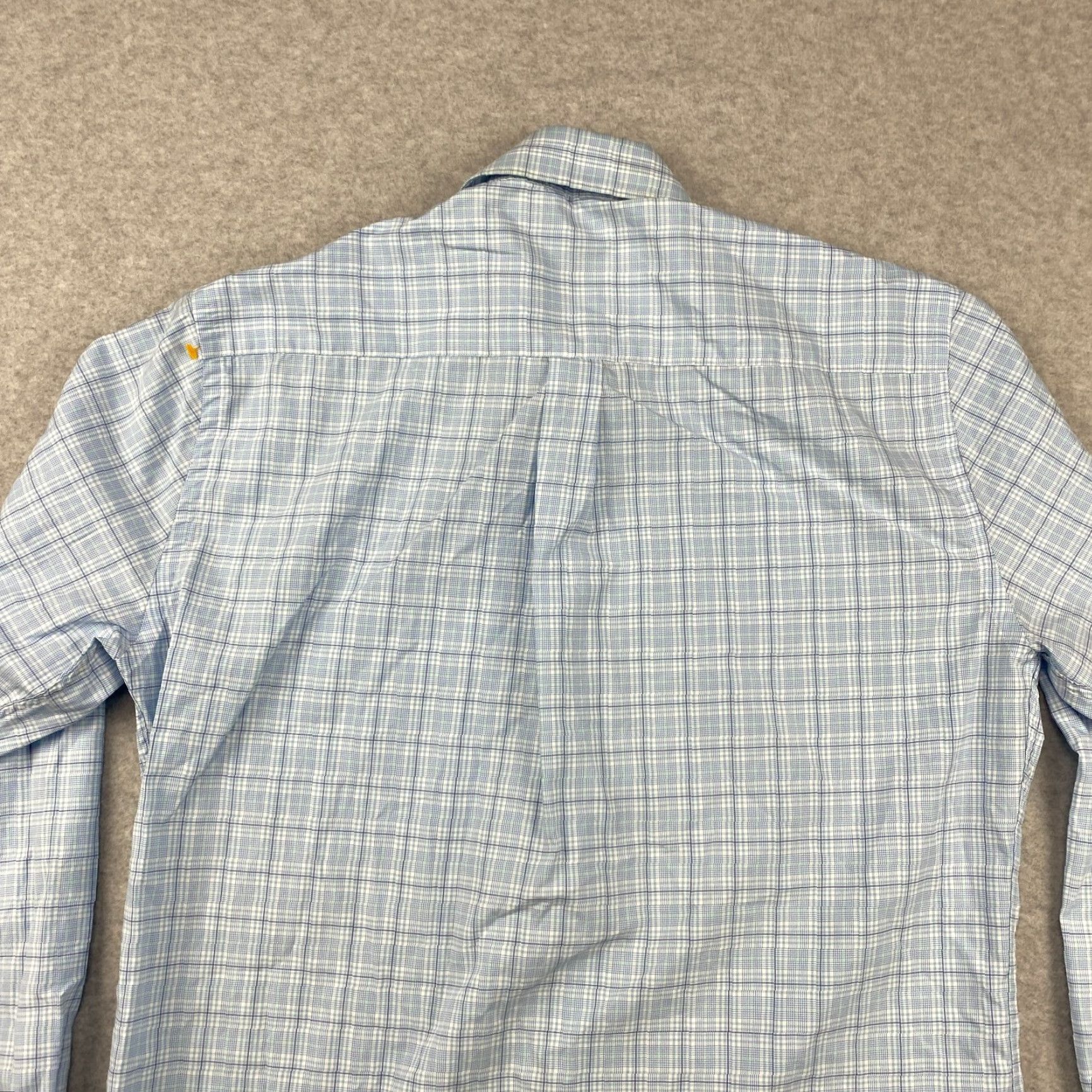 Peter Millar Peter Millar Shirt Mens Medium Blue Plaid Long Sleeve Crown Finish Button-Up Size US M / EU 48-50 / 2 - 6 Thumbnail