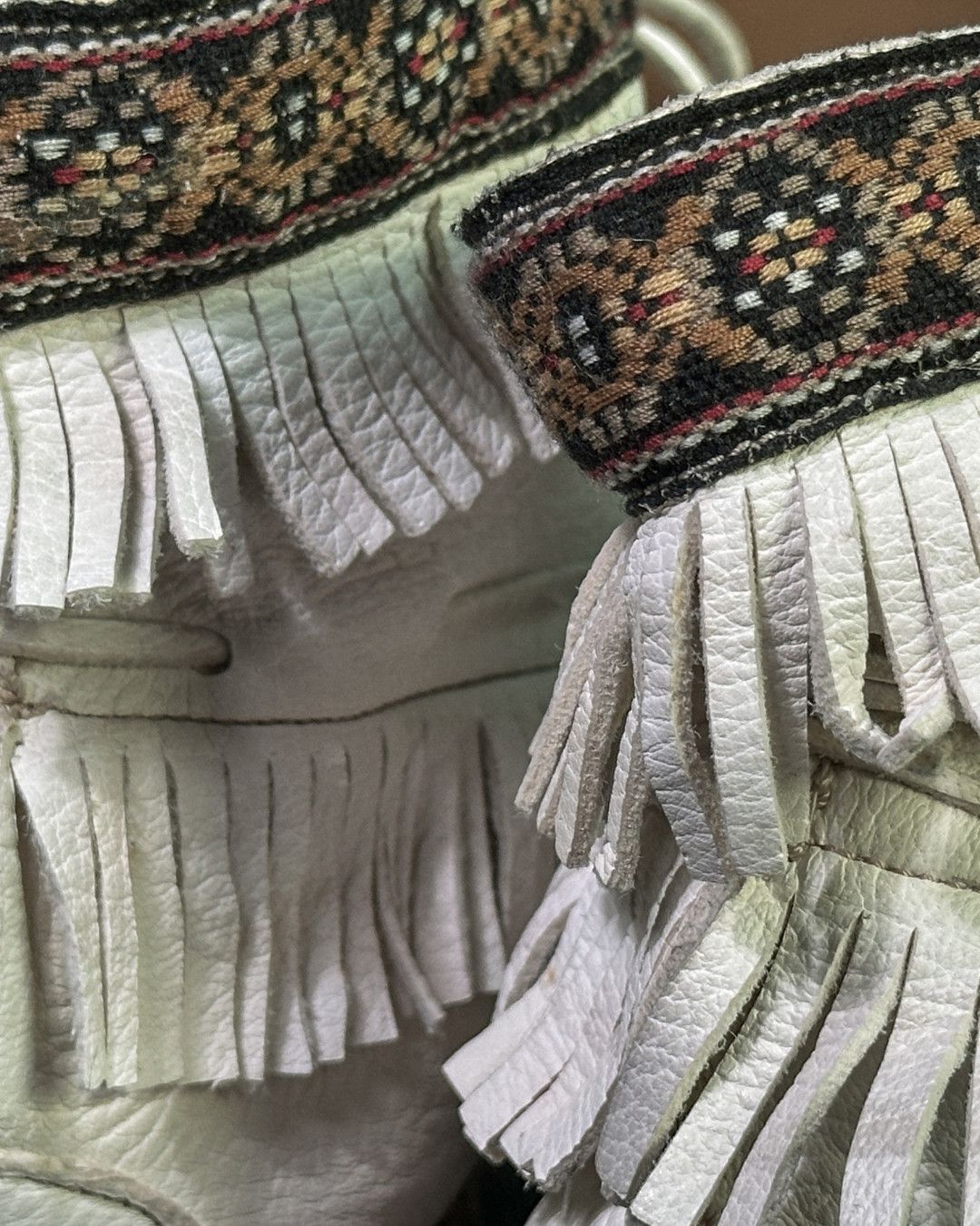 Number (N)ine × Takahiromiyashita The Soloist. F/W 2008 Navaho Fringed Desert Moccasin Boots Size US 9 / EU 42 - 7 Thumbnail