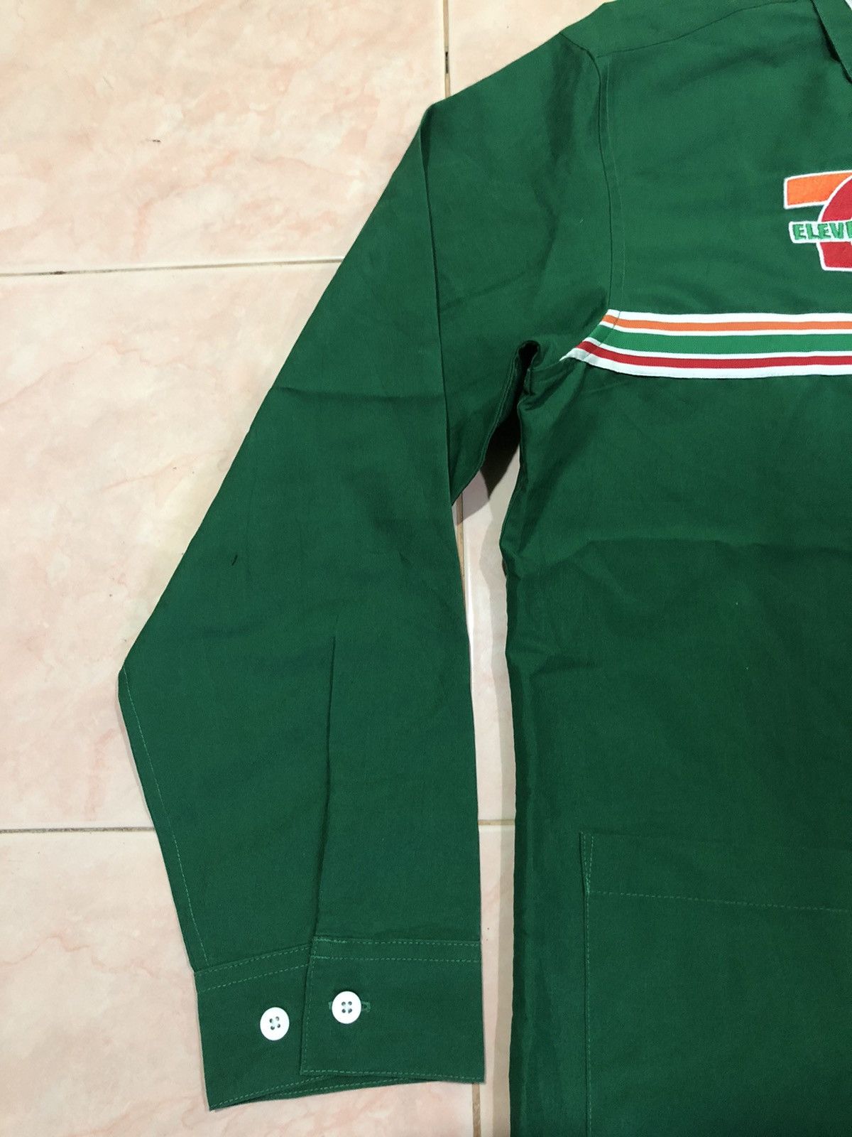 Japanese Brand × Vintage Vintage 7 Eleven Zip Up Work Shirt Size US L / EU 52-54 / 3 - 5 Thumbnail