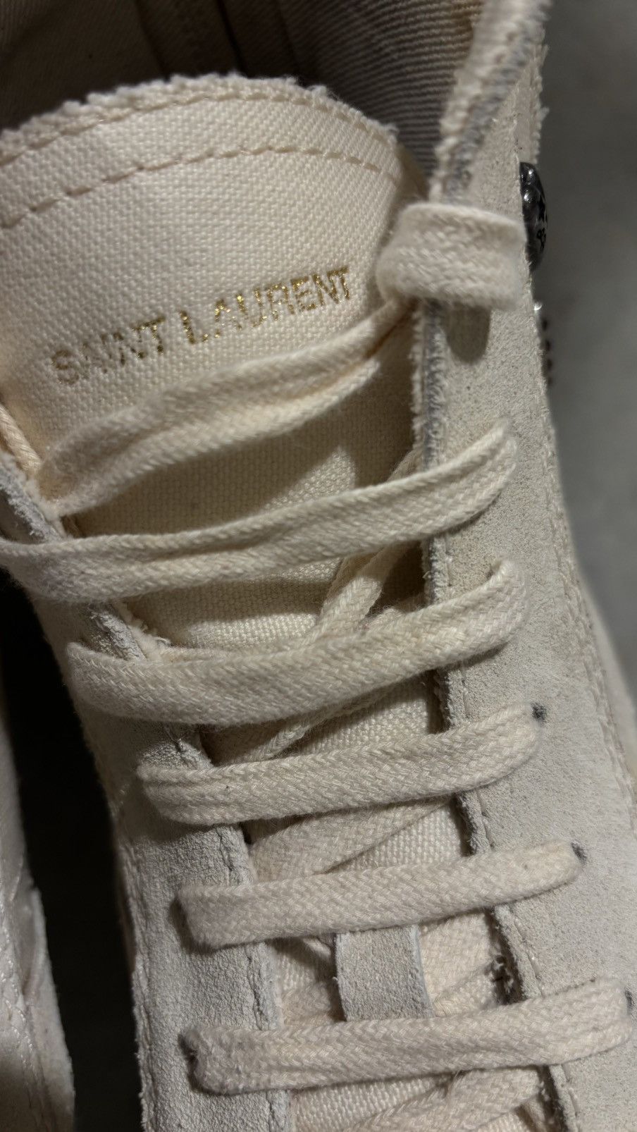 Saint Laurent Paris Saint Laurent Paris “Smoking Forever” High Top Sneaker Size US 11 / EU 44 - 13 Thumbnail