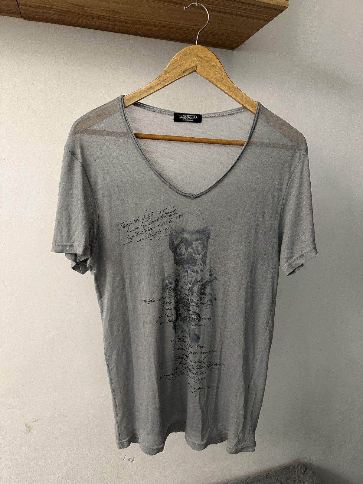 Tornado Mart 1990 - Tornado Mart Archival Skull Poem Body Mesh Size US M / EU 48-50 / 2 - 2 Thumbnail