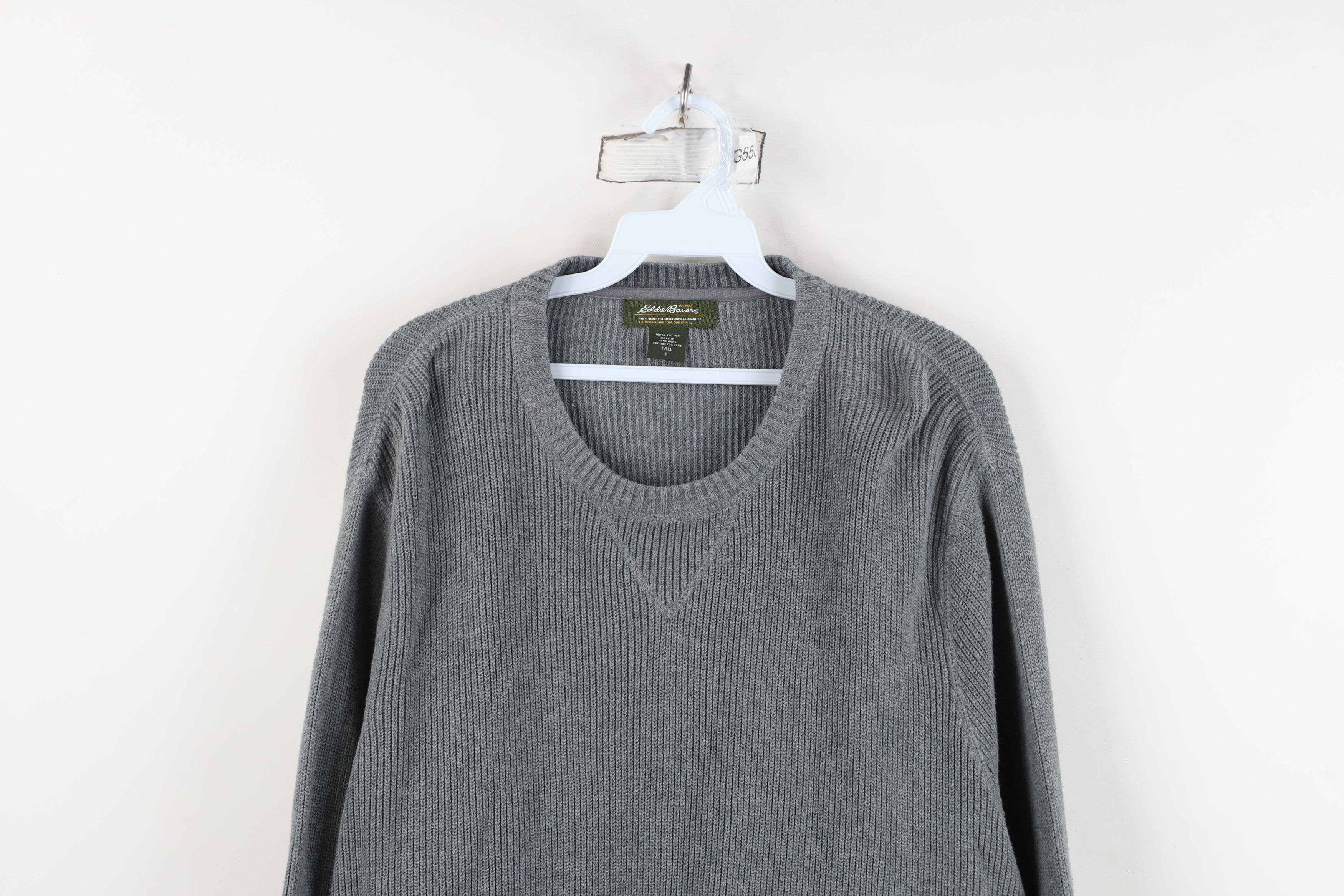 Eddie Bauer Vintage Eddie Bauer Cotton Ribbed Knit Crewneck Sweater Size US L / EU 52-54 / 3 - 2 Thumbnail