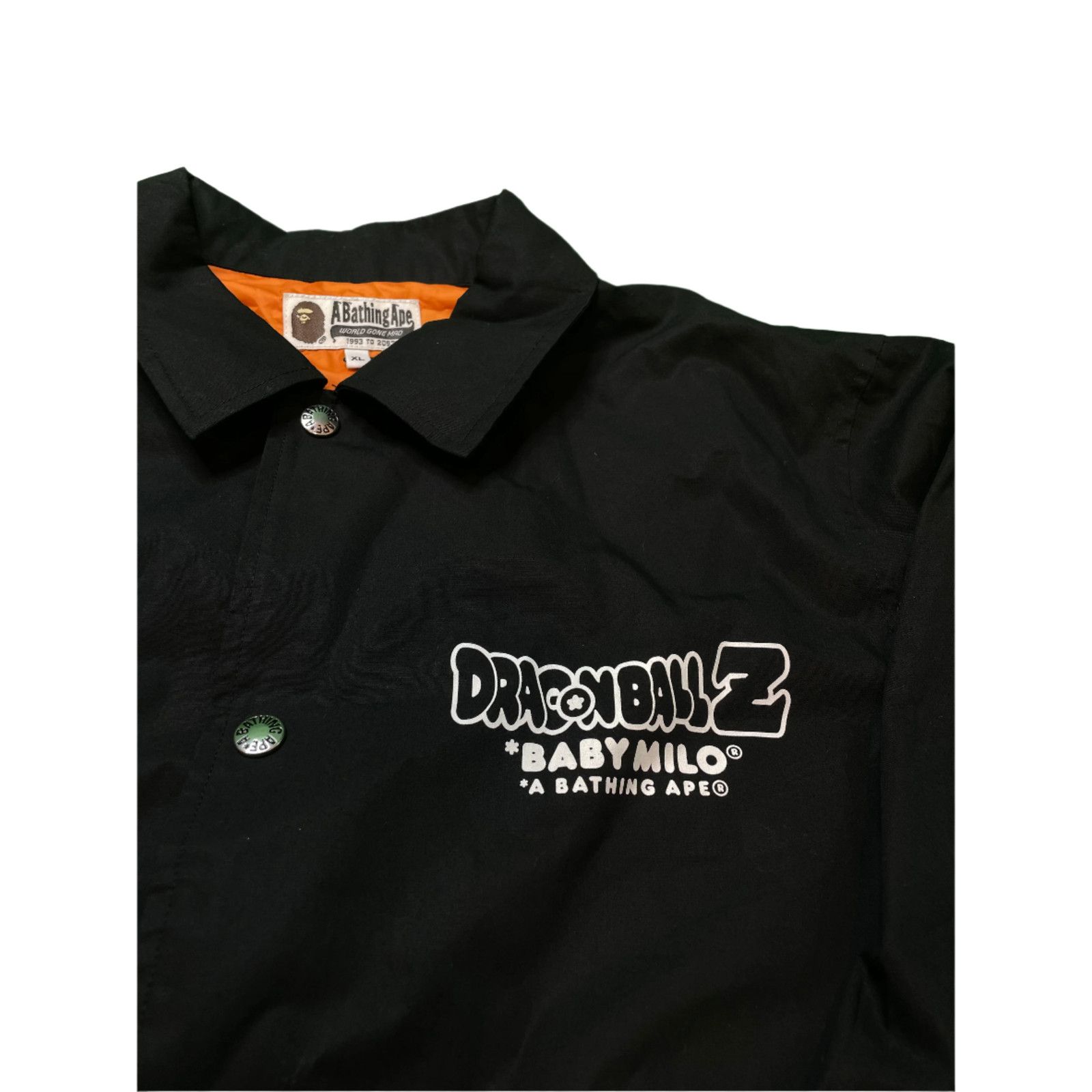 Bape BAPE x Dragon Ball Black Button Black & Orange Shirt Jacket Size US XL / EU 56 / 4 - 2 Thumbnail