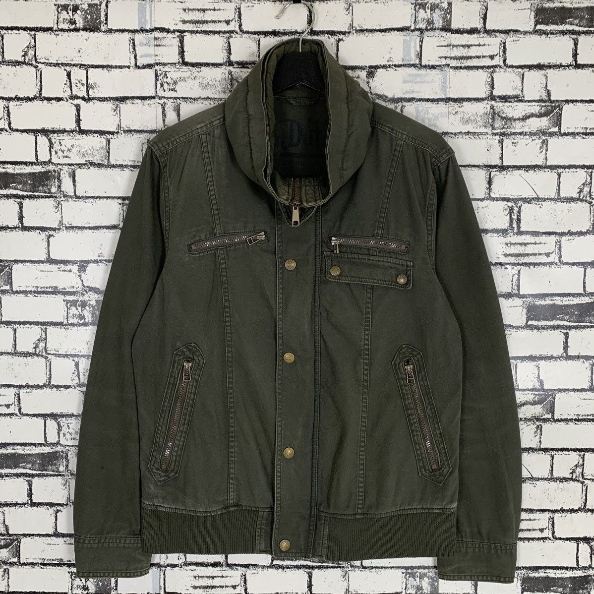 Designer × Vintage × Von Dutch Von Dutch Distressed Jacket Size L / US 10 / IT 46 - 1 Thumbnail