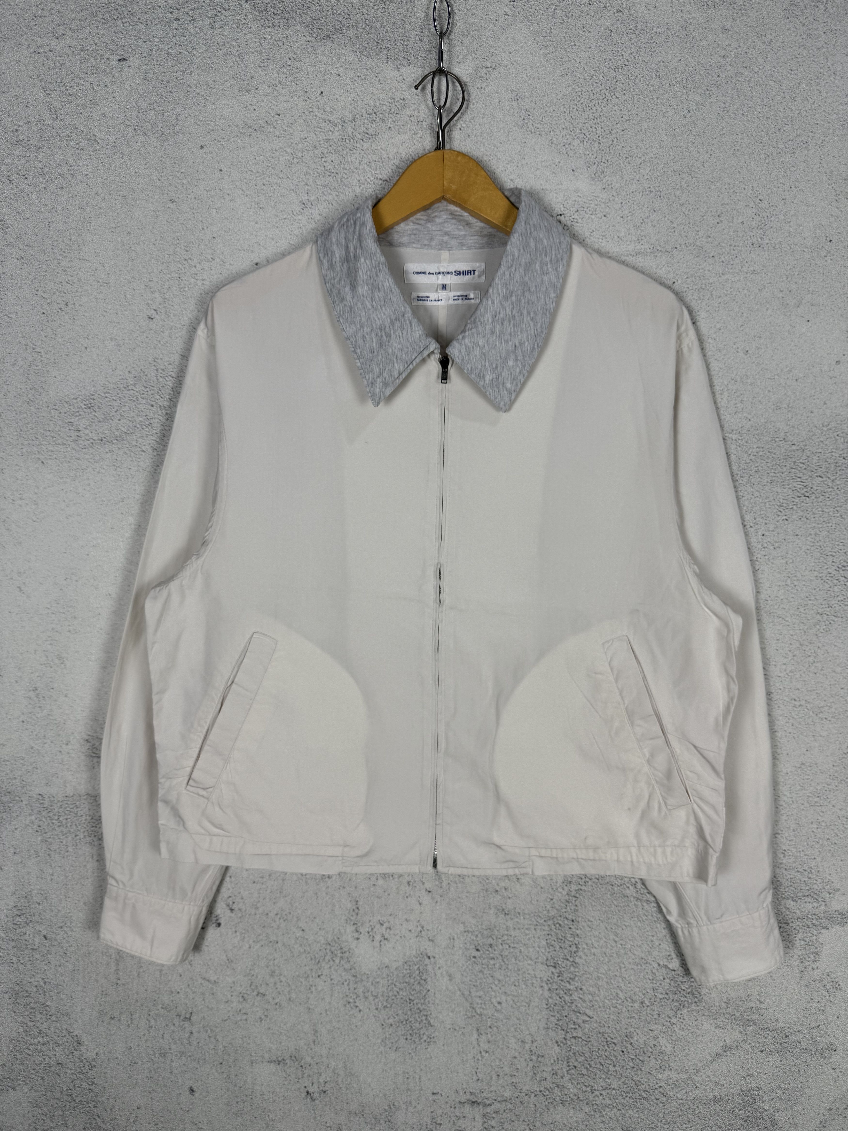 Comme des Garcons Comme Des Garcons Boxy White Jacket Size US M / EU 48-50 / 2 - 2 Thumbnail