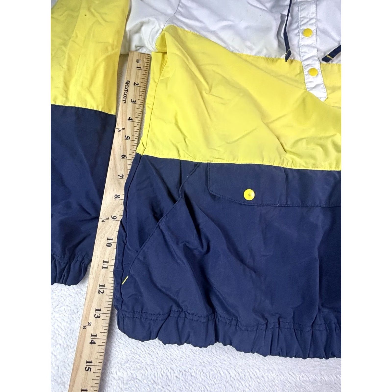 Vintage Columbia Womens PFG Harborside Anorak Jacket Small Windbreaker White Yellow - Vintage Size S / US 4 / IT 40 - 5 Thumbnail
