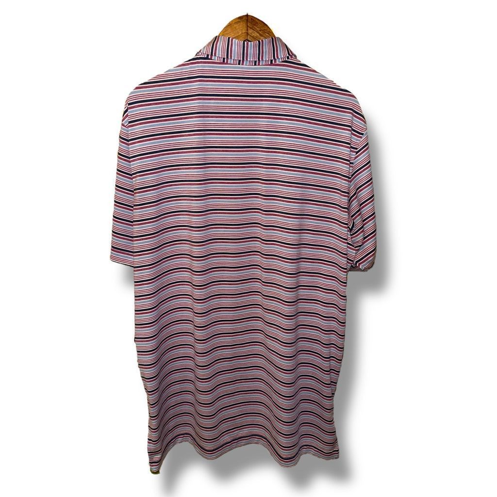 Peter Millar Peter Millar Summer Comfort Striped Golf Polo Shirt L Size US L / EU 52-54 / 3 - 8 Thumbnail