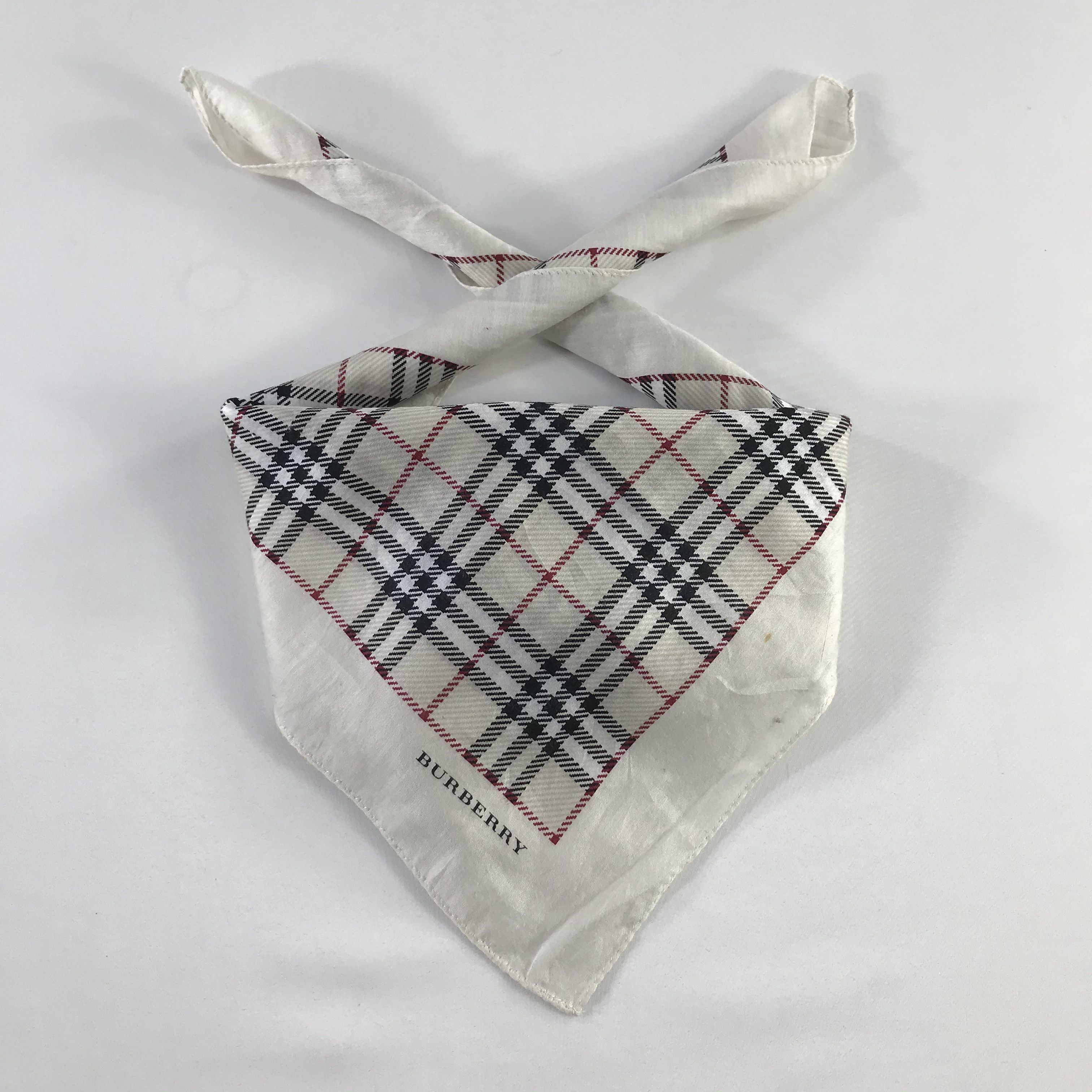 Burberry × Vintage Burberry Bandana / Handkerchief / Neckerchief - S940 Size ONE SIZE - 3 Thumbnail