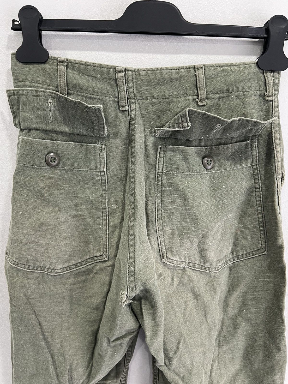 Vintage Vintage 60s Army Sateen Trousers OG 107 pants Glen Berry Size US 30 / EU 46 - 4 Thumbnail