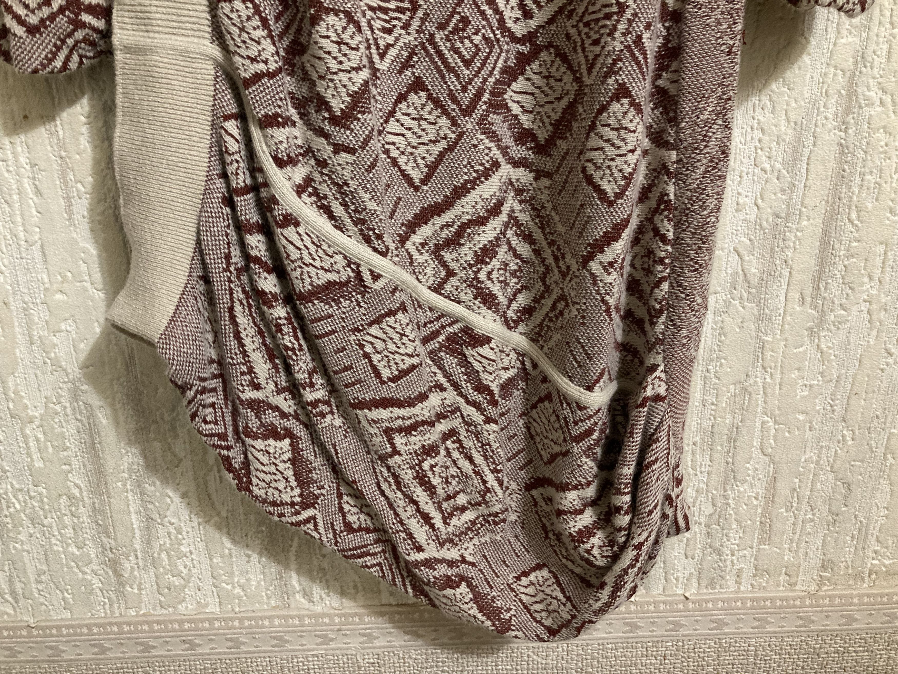 See by Chloe See By Chloe Red Jacquard Knit Asymmetrical Mini Dress Size S / US 4 / IT 40 - 11 Thumbnail