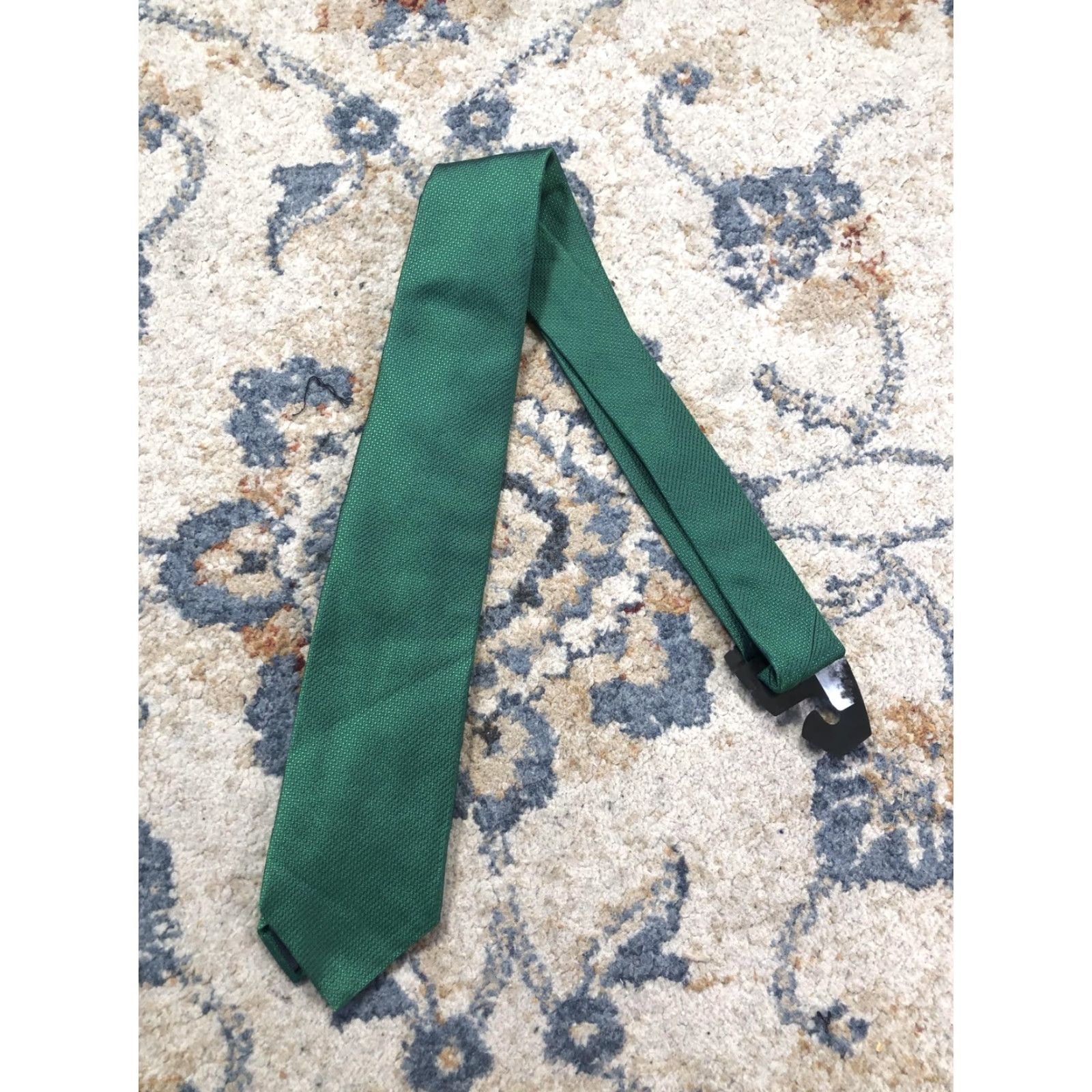 Brooks Brothers Brooks Brothers Mens Tie Green Geometric Woven Classic One Size Made USA Size ONE SIZE - 2 Thumbnail