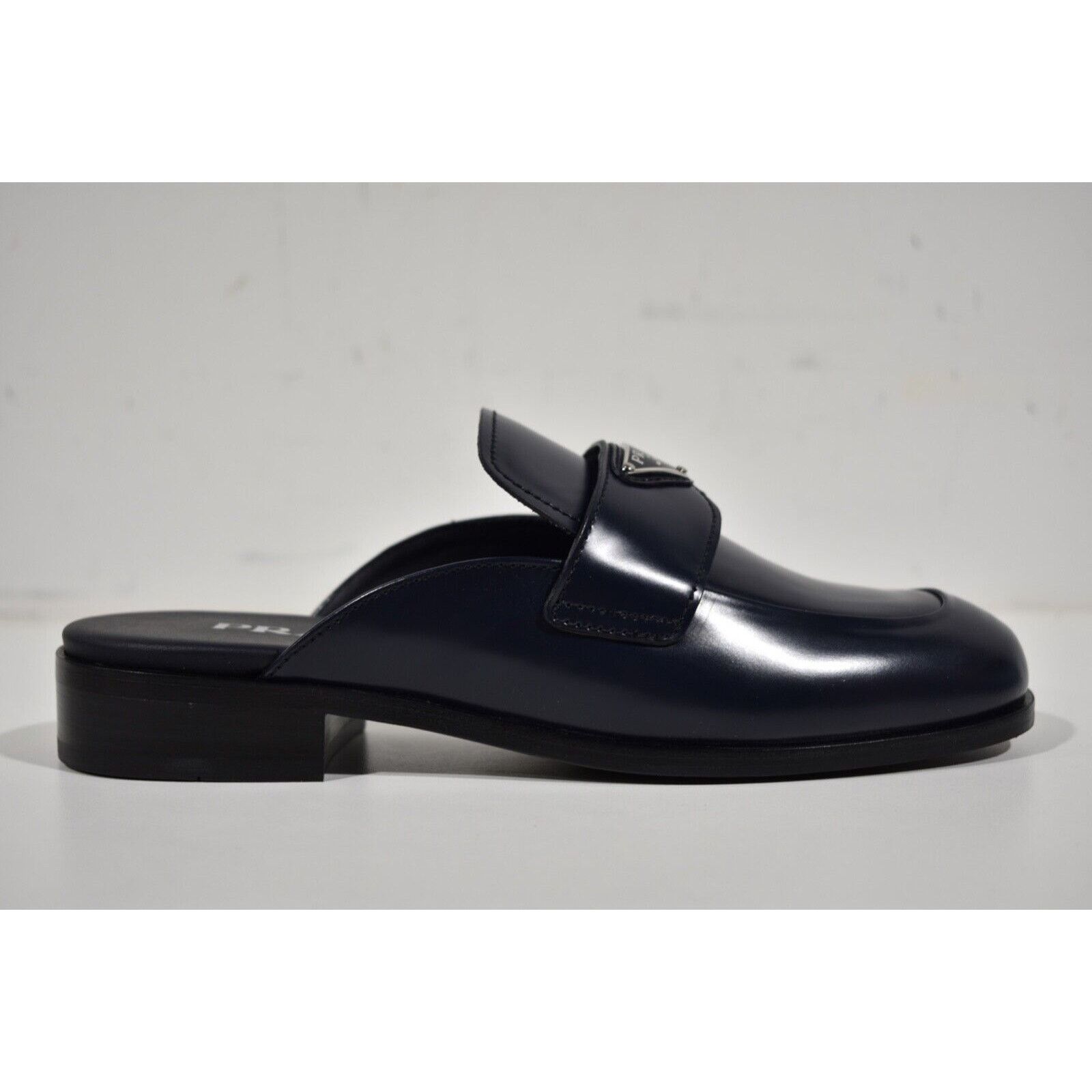 Prada Prada Leather Triangle Loafer Slip On Slide Mule Flat 36.5 Size US 6 / IT 36 - 2 Thumbnail