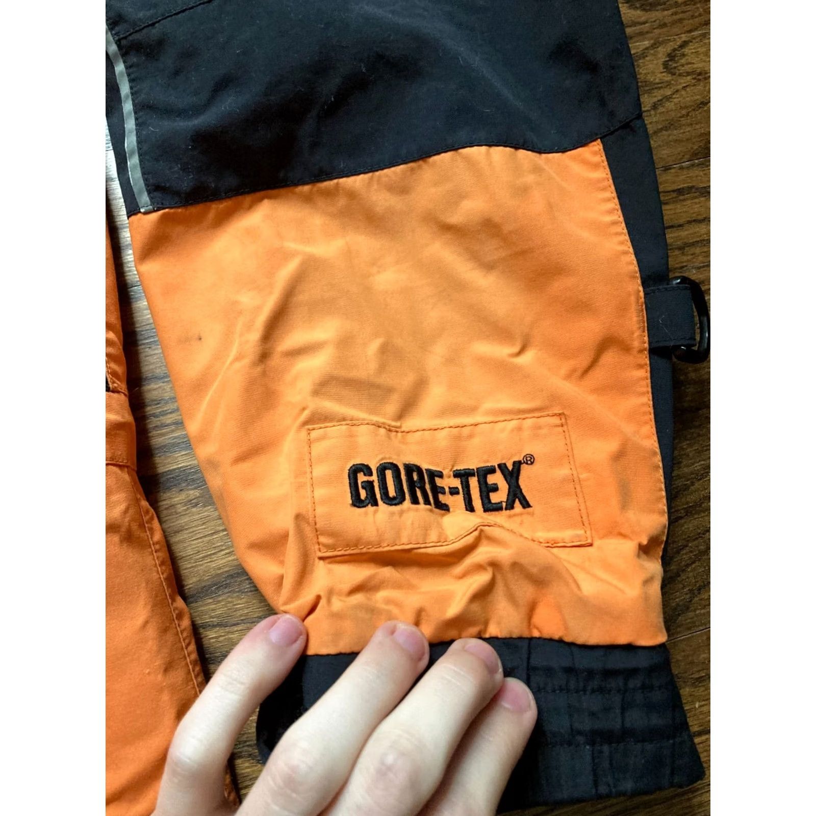 Harley Davidson Harley-Davidson Jacket Rain Coat GoreTex Orange Black Mens M Water Resistant Riding Motorcycle Outdoor Size US M / EU 48-50 / 2 - 4 Thumbnail