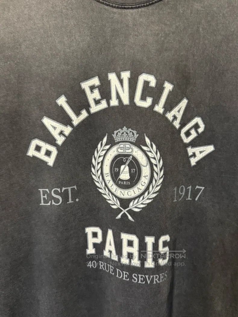Balenciaga Balenciaga Wheat stalk 1917 logo short-sleeve T-shirt Size US S / EU 44-46 / 1 - 3 Thumbnail