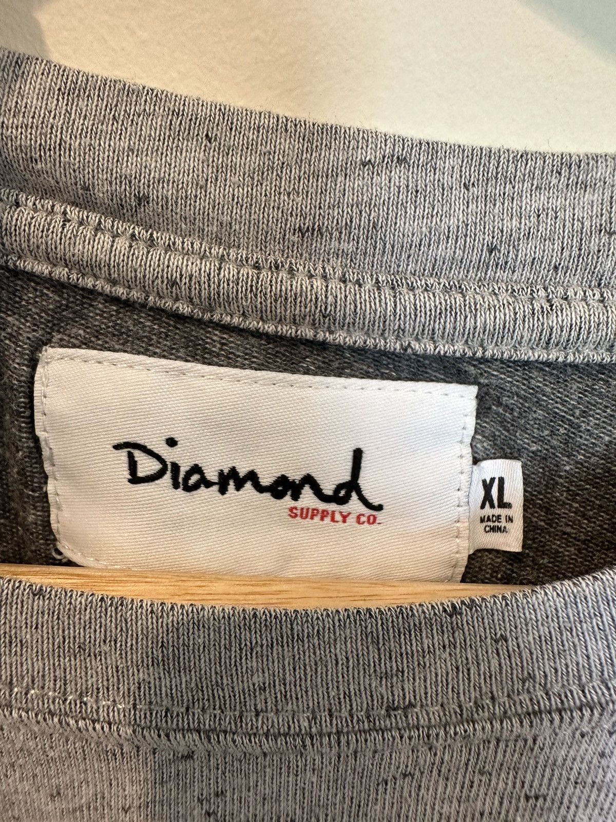 Diamond Supply Co. Diamond Supply Co Premium Gray Speckle T Shirt Size US L / EU 52-54 / 3 - 3 Thumbnail